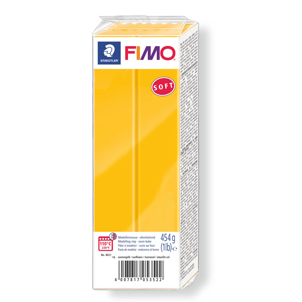 Fimo Soft Gro�block, 454g, Sonnengelb