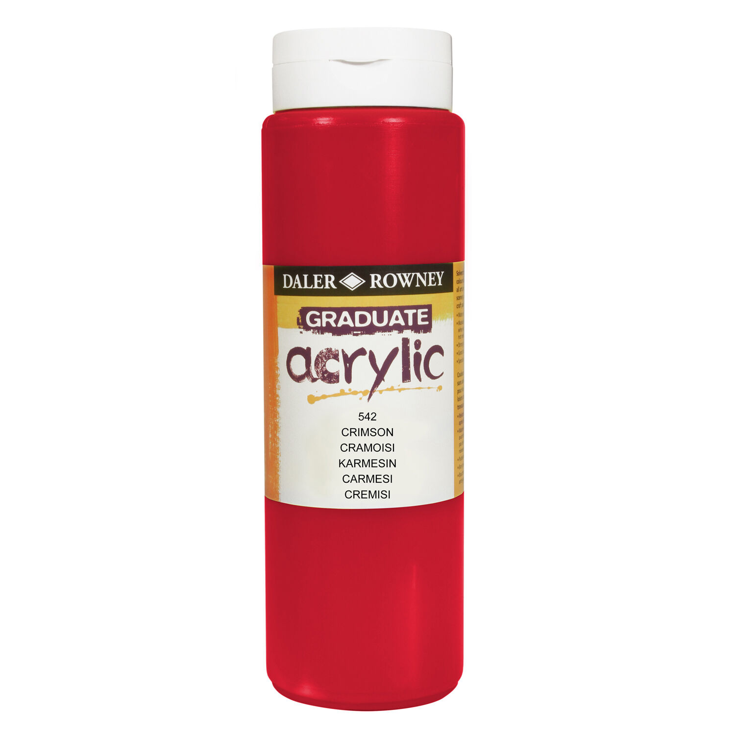 NEU GRADUATE Acrylfarbe 500 ml, Karmesinlack