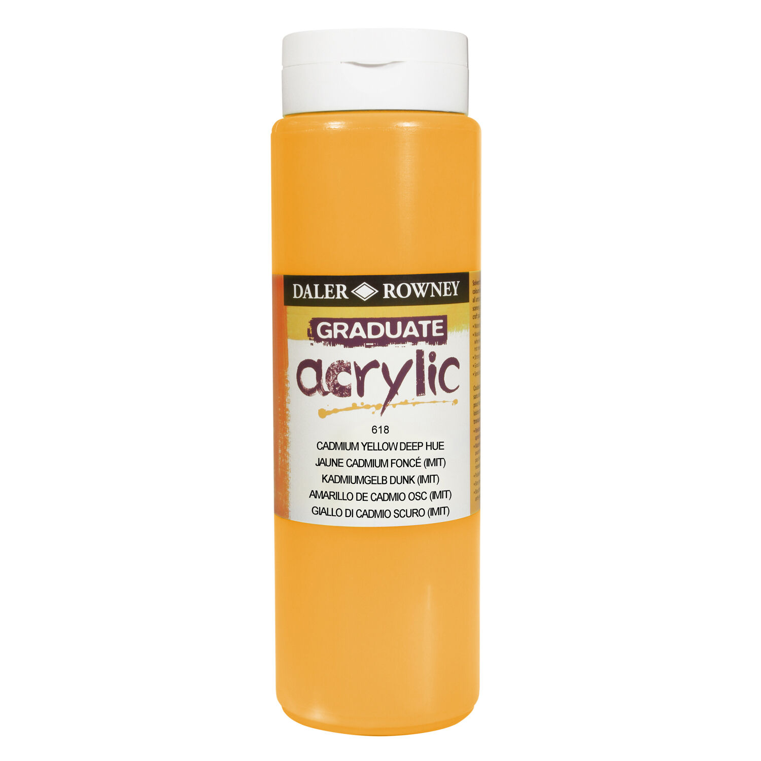 NEU GRADUATE Acrylfarbe 500 ml, Kadmiumgelb dunkel (imit.)