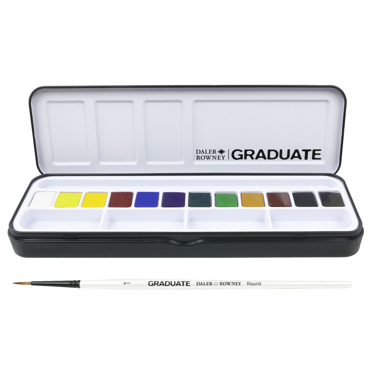 NEU GRADUATE Aquarell Metallkasten mit 12 x 1/2 N�pfchen Bild 2