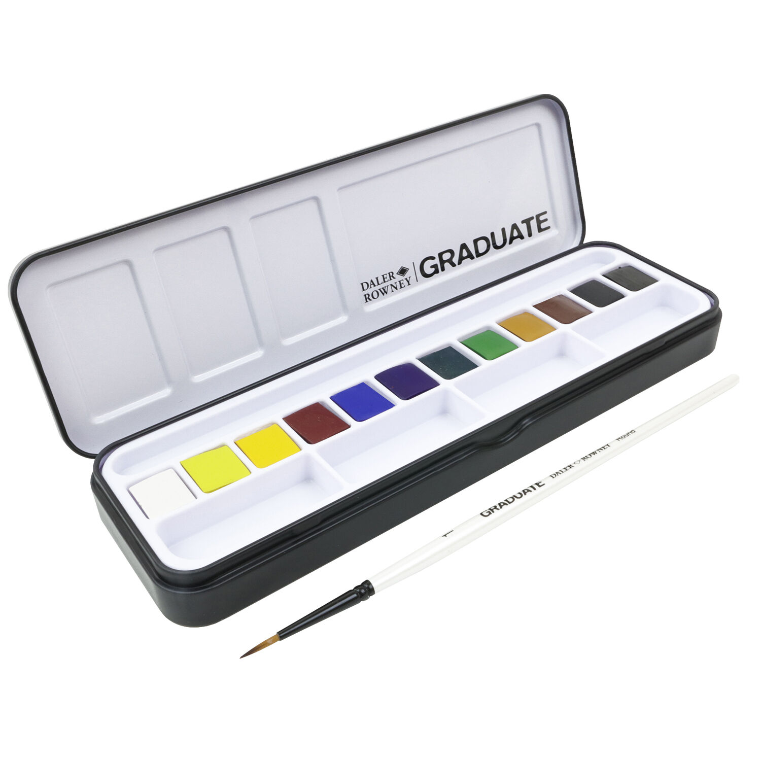 NEU GRADUATE Aquarell Metallkasten mit 12 x 1/2 N�pfchen Bild 3