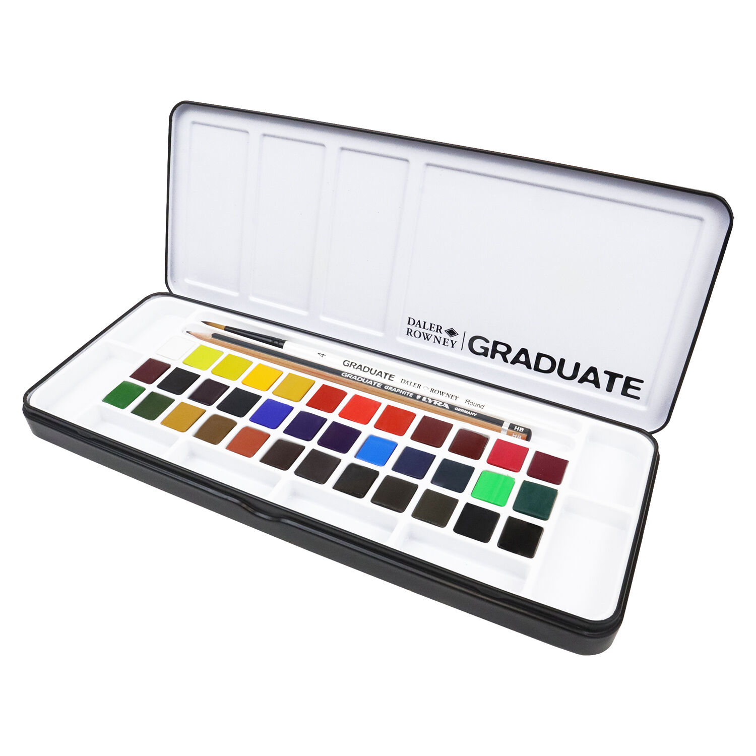 NEU GRADUATE Aquarell Metallkasten mit 36 x 1/2 N�pfchen Bild 3