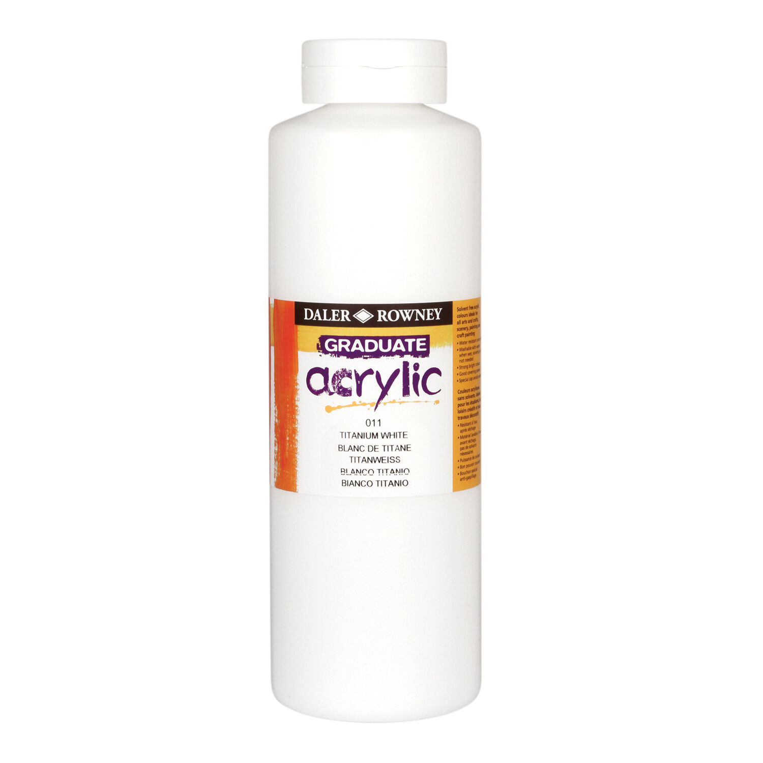 NEU GRADUATE Acrylfarbe 1 Liter, Titanwei�