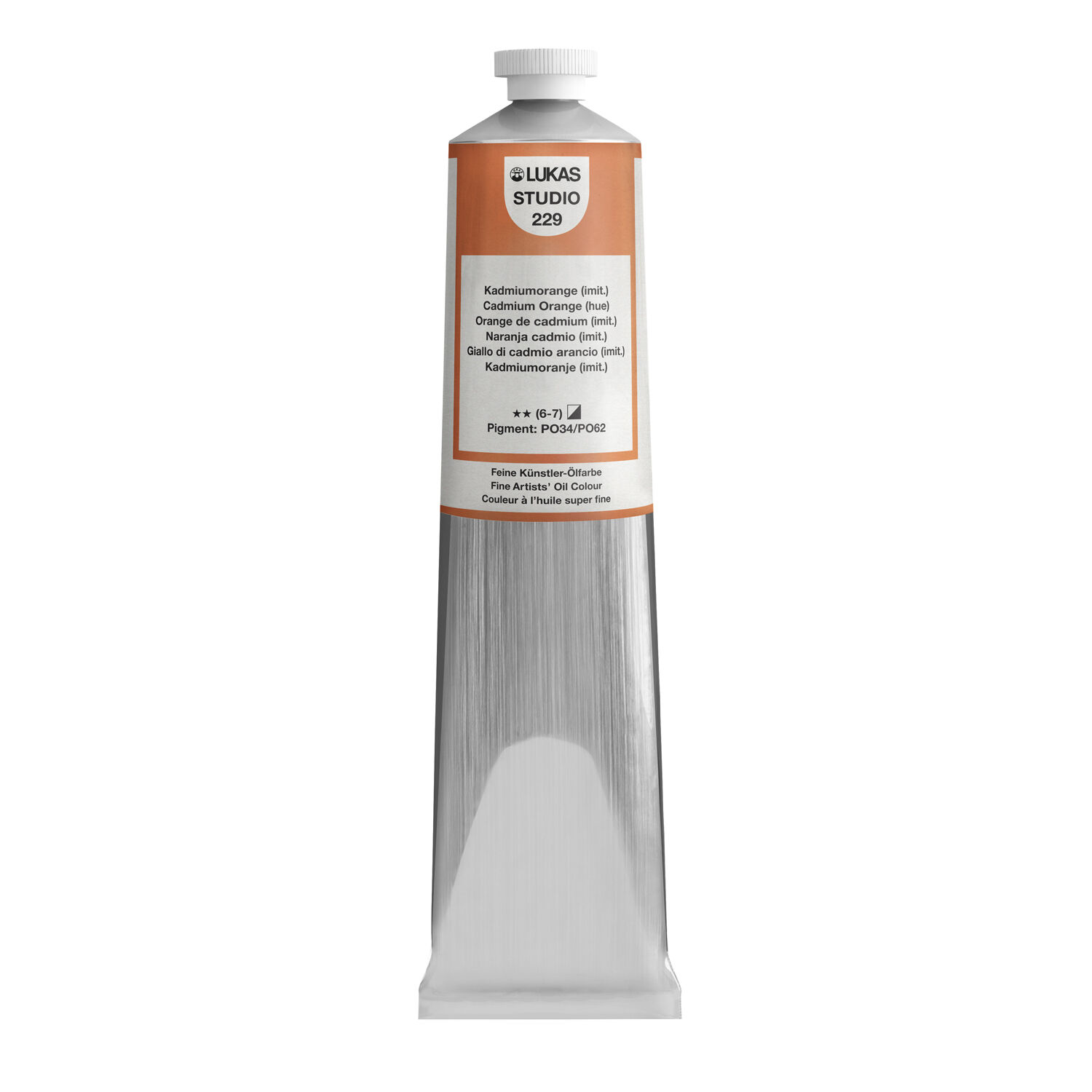NEU LUKAS STUDIO OIL / �lmalfarbe, 200 ml, Kadmiumorange (imit.)