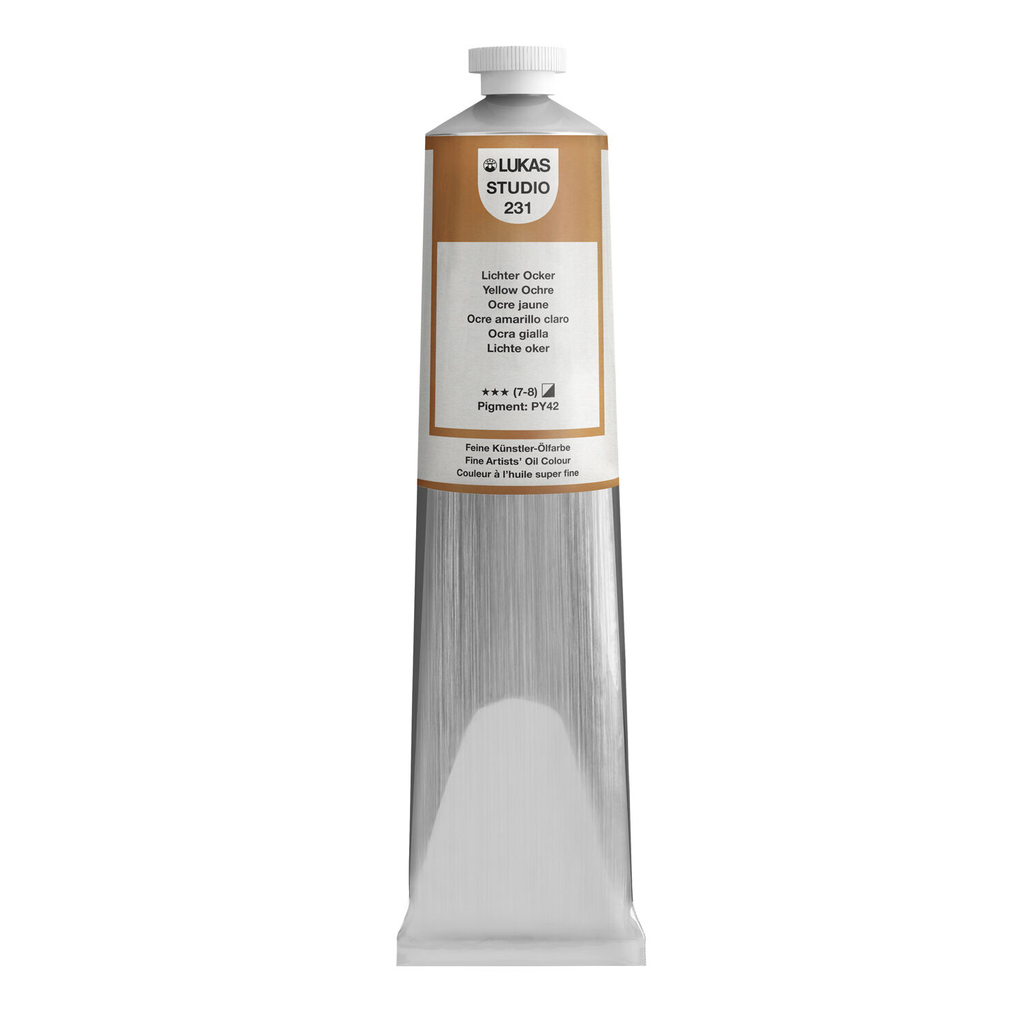 NEU LUKAS STUDIO OIL / �lmalfarbe, 200 ml, Lichter Ocker
