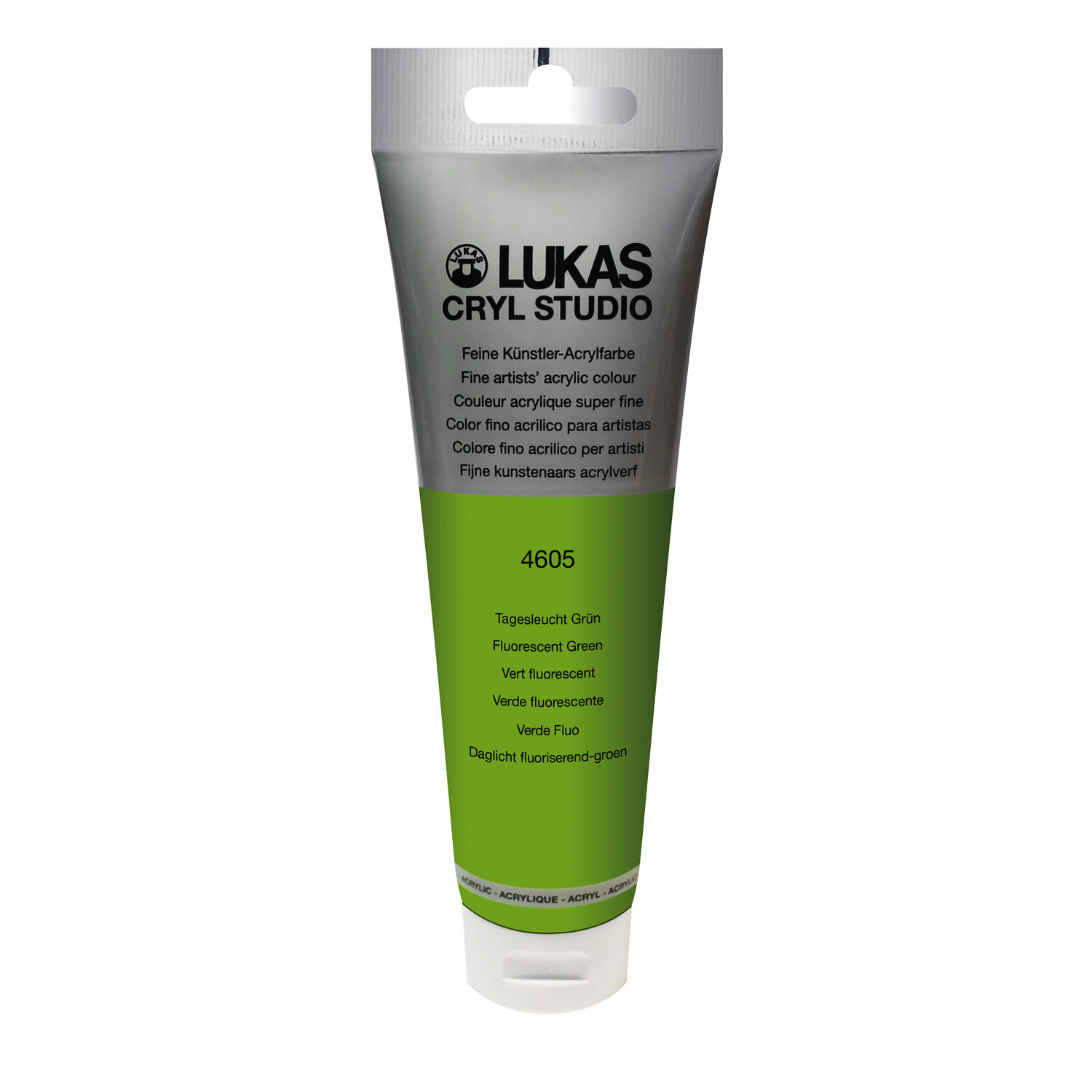 NEU LUKAS CRYL STUDIO / Acrylfarbe, Tagesleuchtfarbe 125 ml, Gr�n