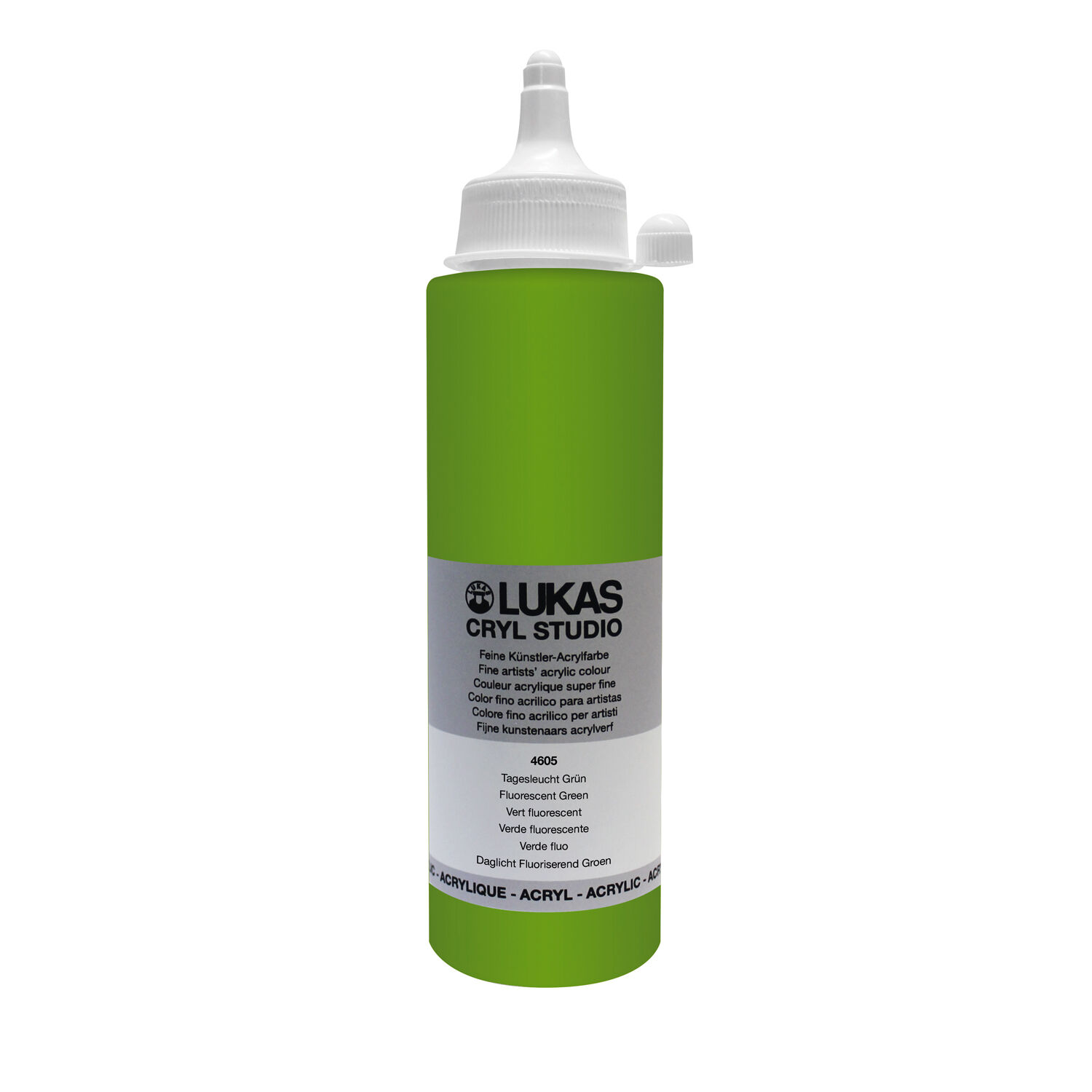 NEU LUKAS CRYL STUDIO / Acrylfarbe, Tagesleuchtfarbe 250 ml, Gr�n