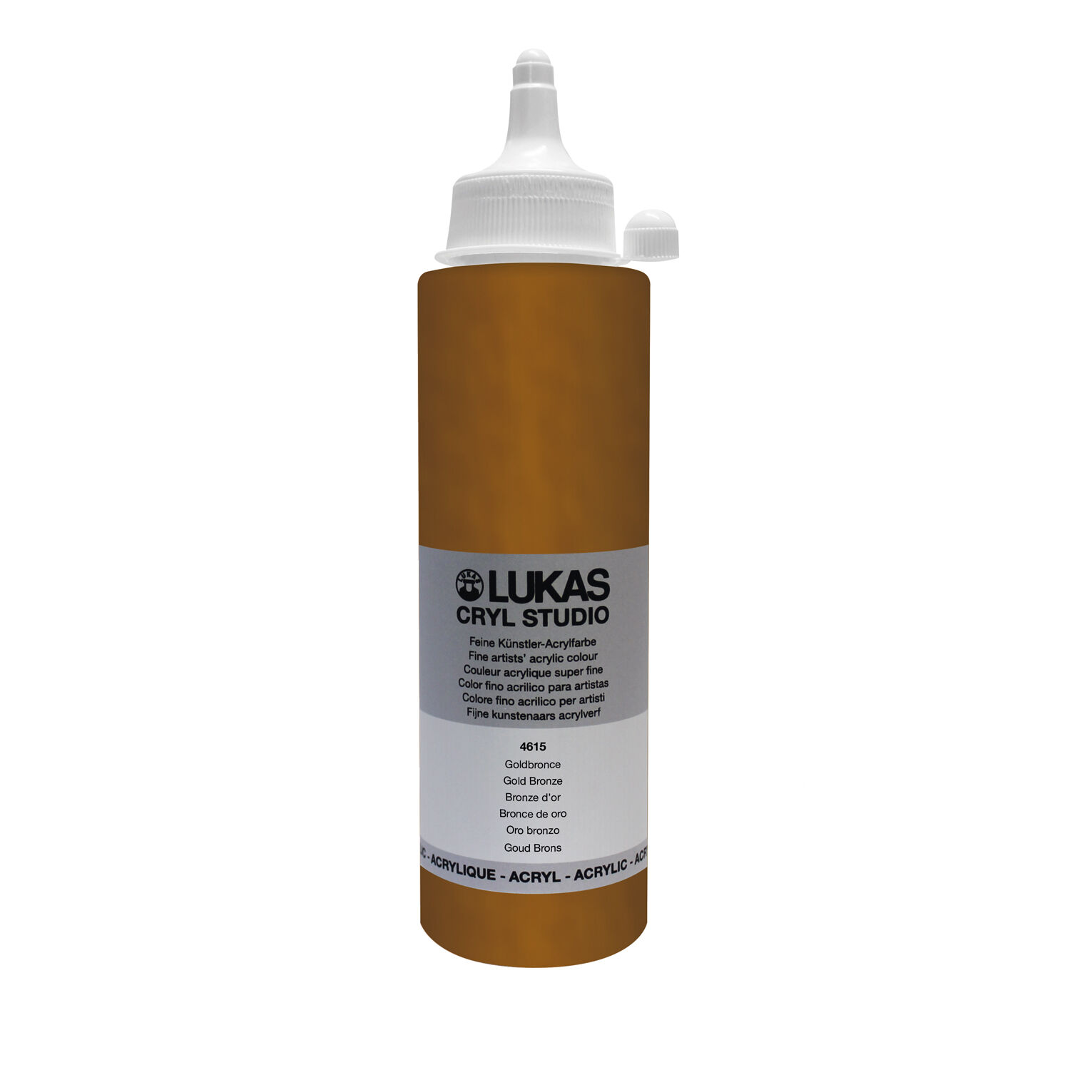 NEU LUKAS CRYL STUDIO / Acrylfarbe, 250 ml, Goldbronze