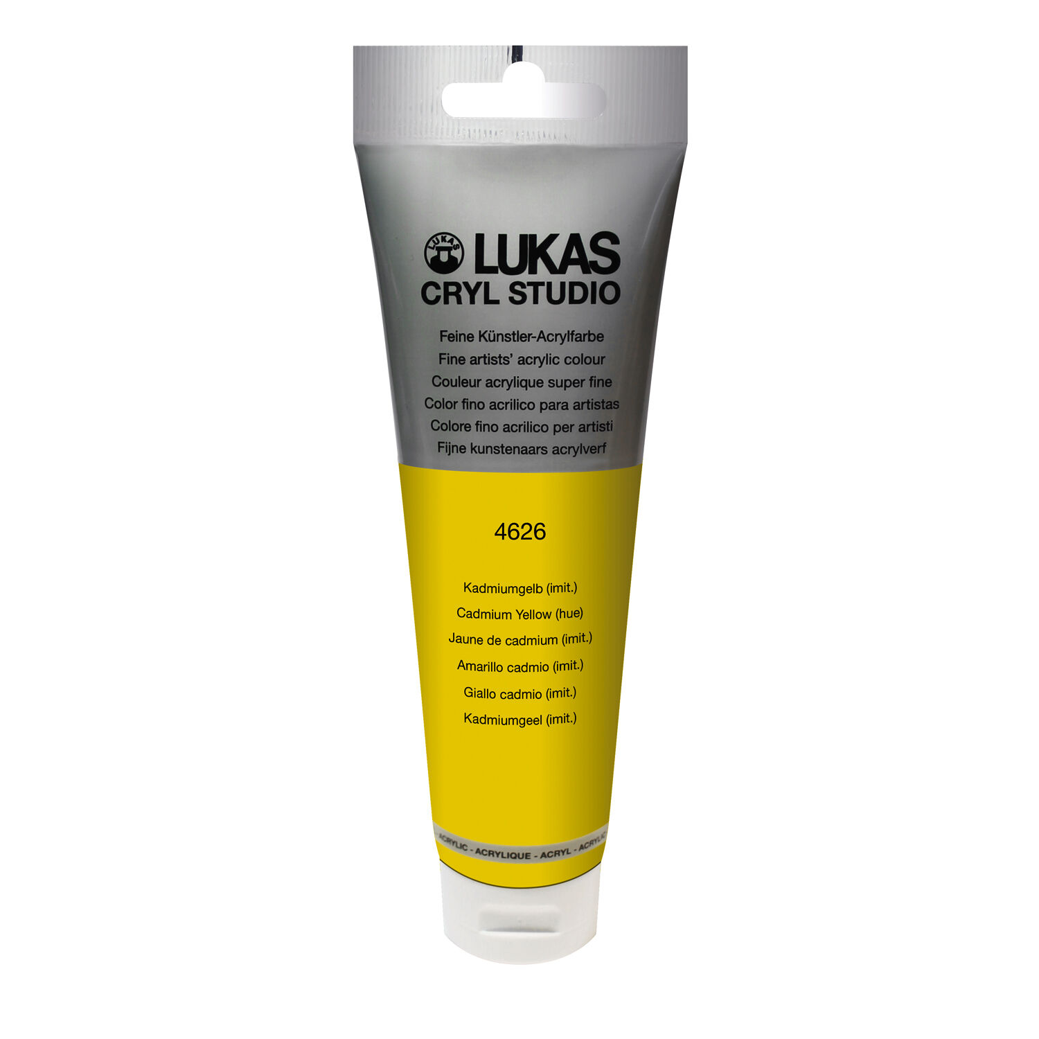 NEU LUKAS CRYL STUDIO / Acrylfarbe, 125 ml, Kadmiumgelb (imit.)