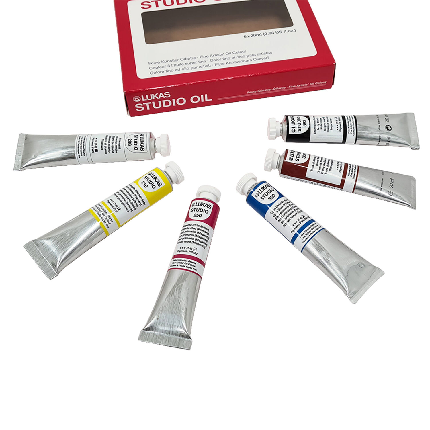 NEU LUKAS STUDIO OIL / �lmalfarben Set, 6 x 20 ml Bild 3