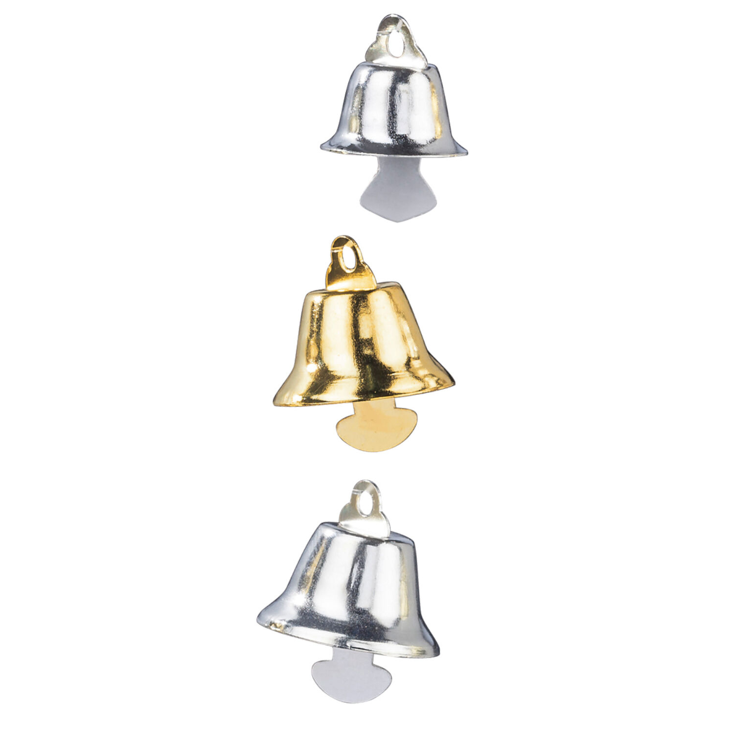 Gl�ckchen, 18 St�ck, Gold & Silber Bild 2