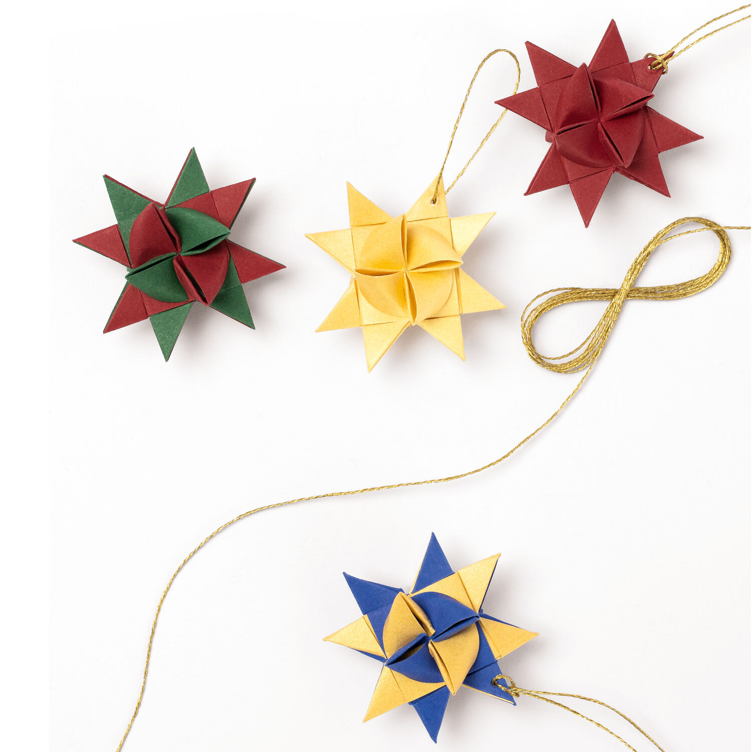 Papierstreifen Fr�belsterne Weihnachtsfarben 100St Bild 2