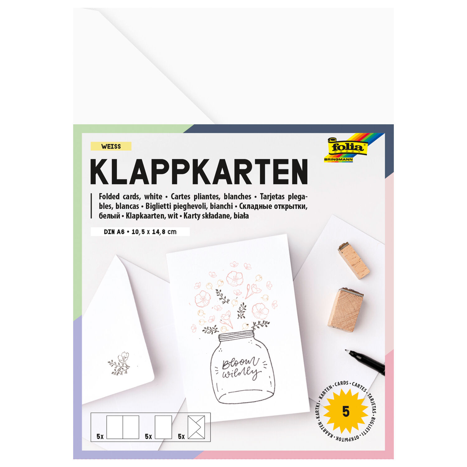 Doppelkarten & Umschl�ge, Standardformat Wei� Bild 2