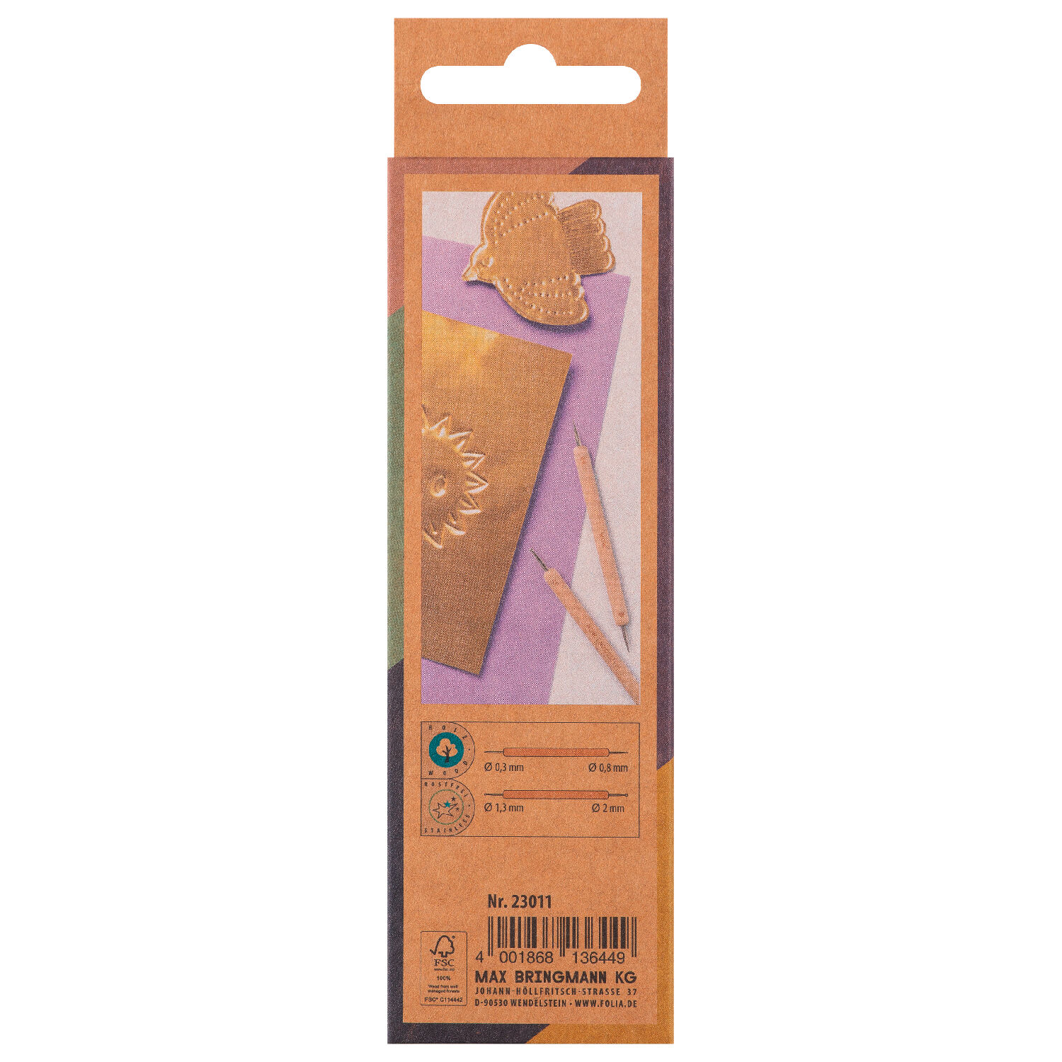 Pr�ge- & Prickelstifte f�r Embossing / Pricking, 2-teilig Bild 2