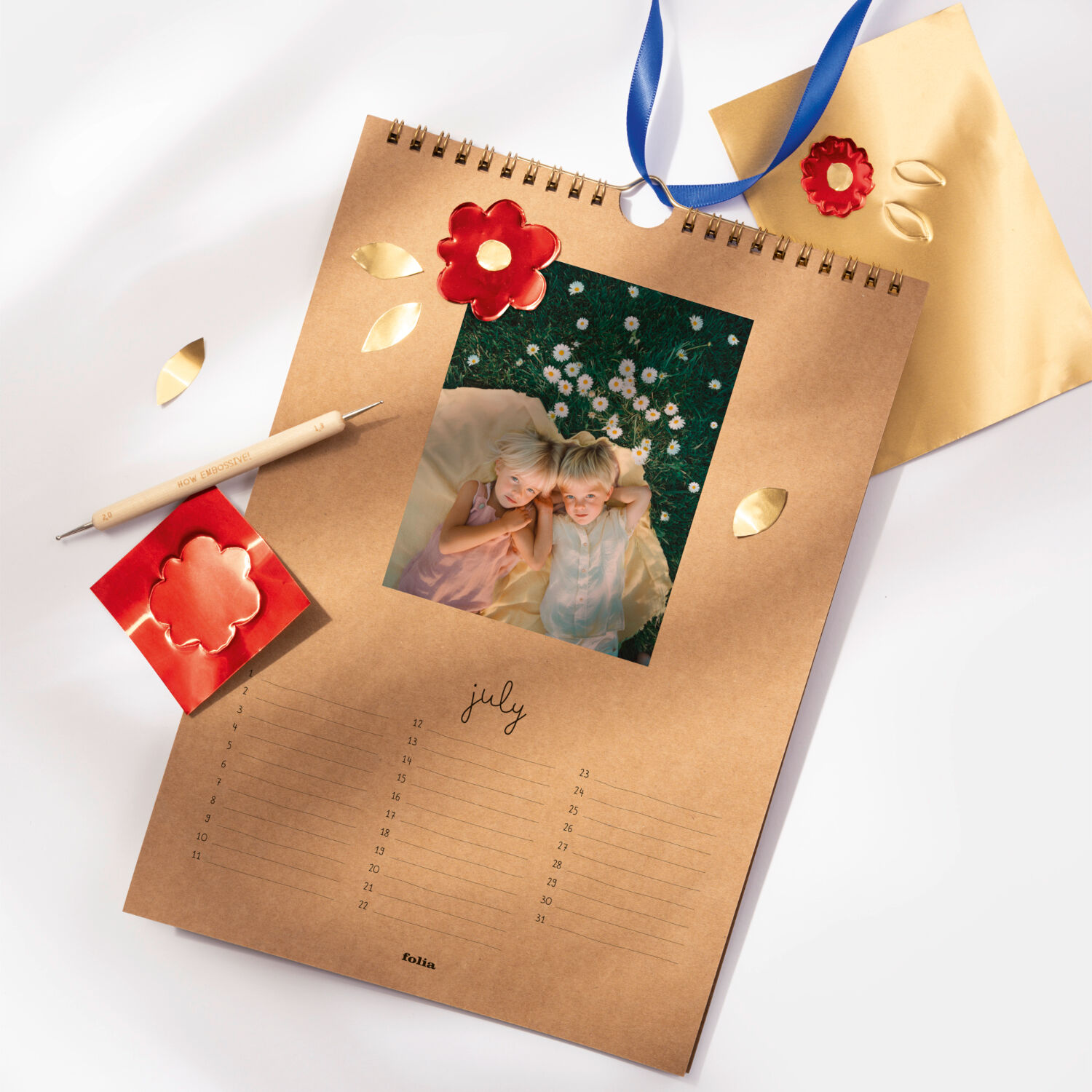 DIY Fotokalender, kraft, 200g/m�, DIN A4 Bild 2