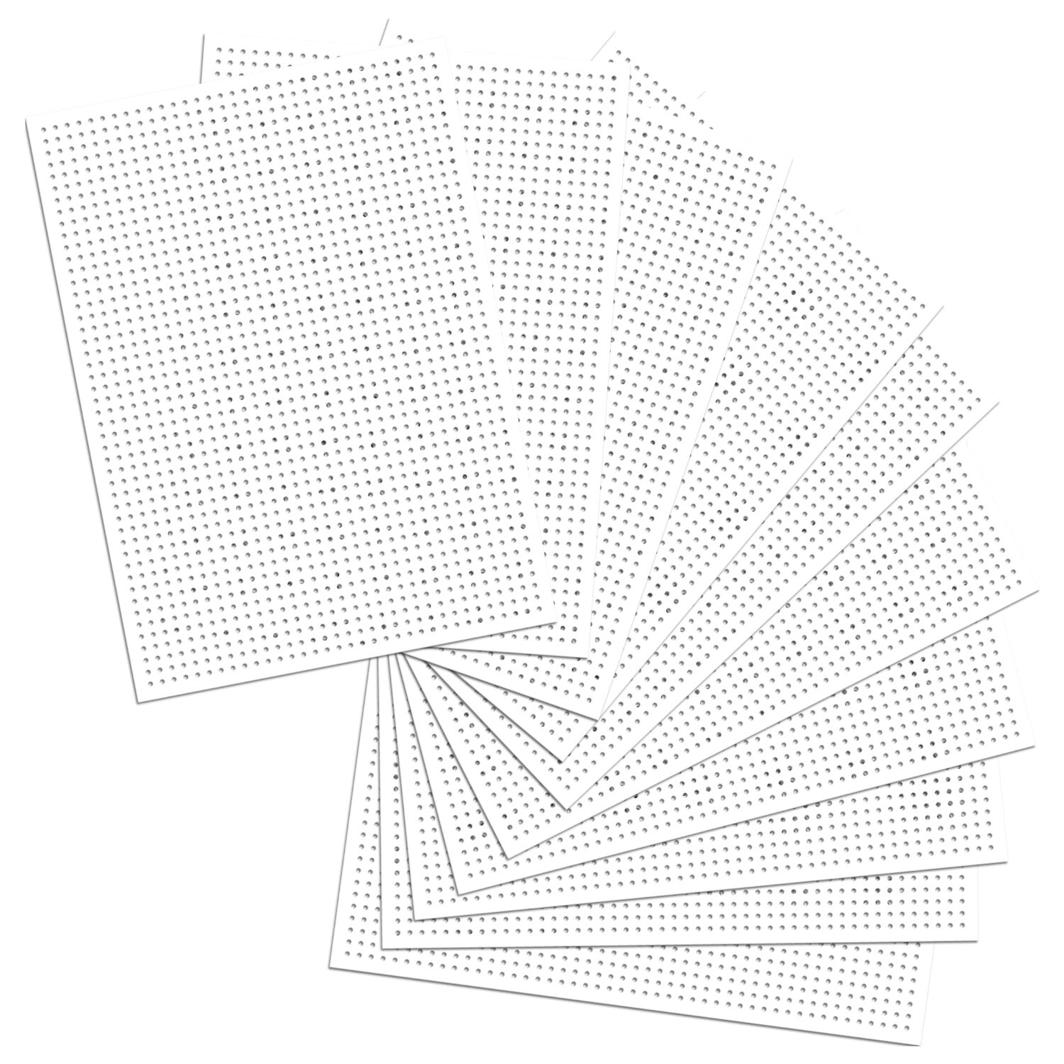 Stickkarton unbedruckt 17,5x24,5cm, 40 Blatt, wei� Bild 2