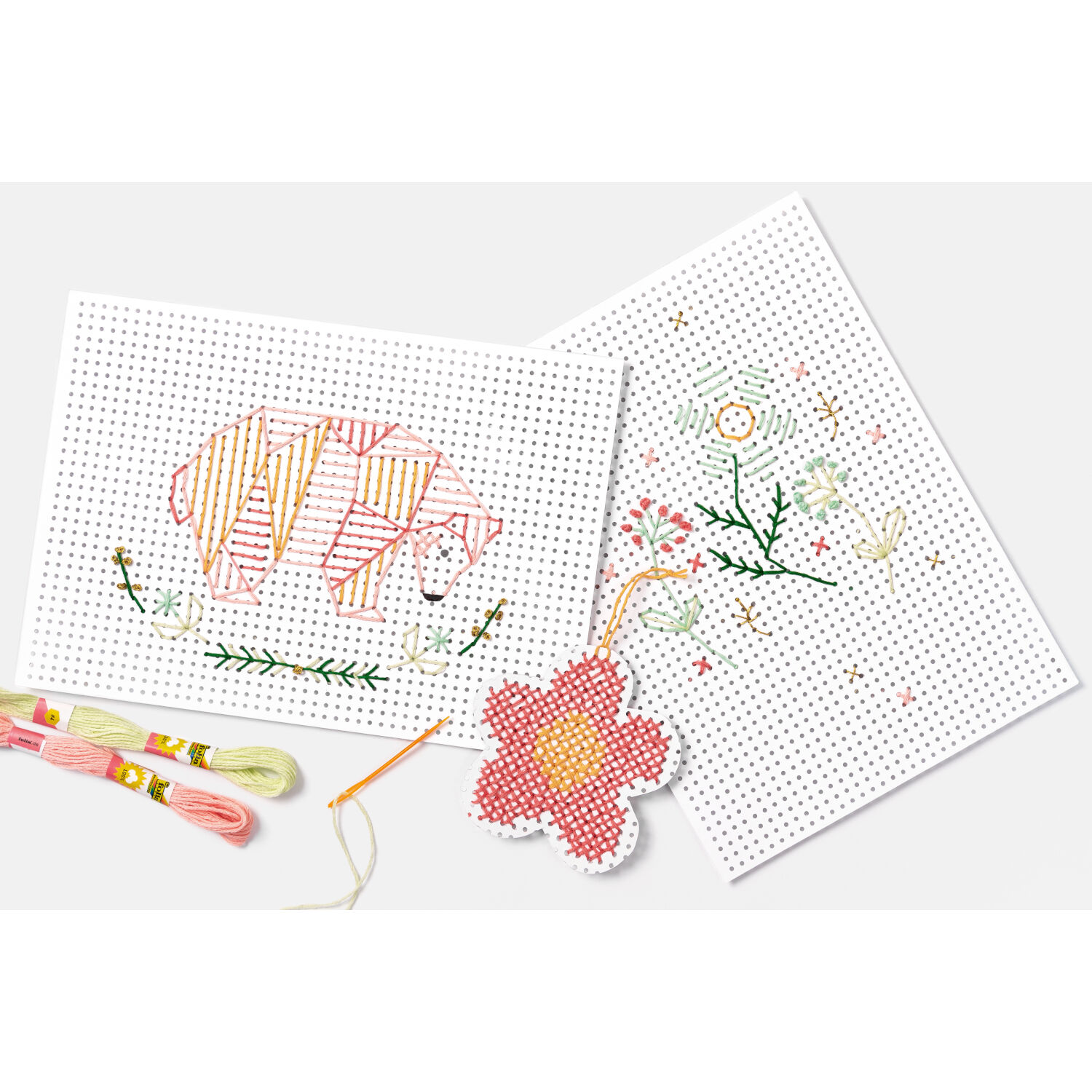 Stickkarton unbedruckt 17,5x24,5cm, 40 Blatt, wei� Bild 3