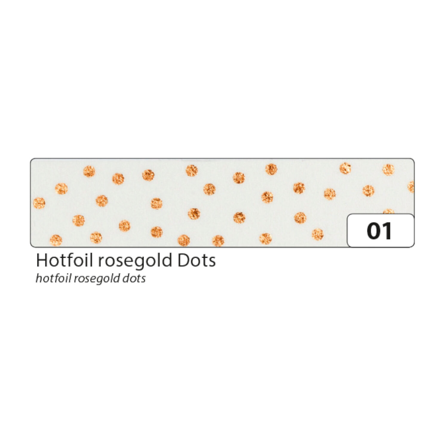 SALE Washi Tape Klebeband, HOTFOIL rosegold Dots Bild 2