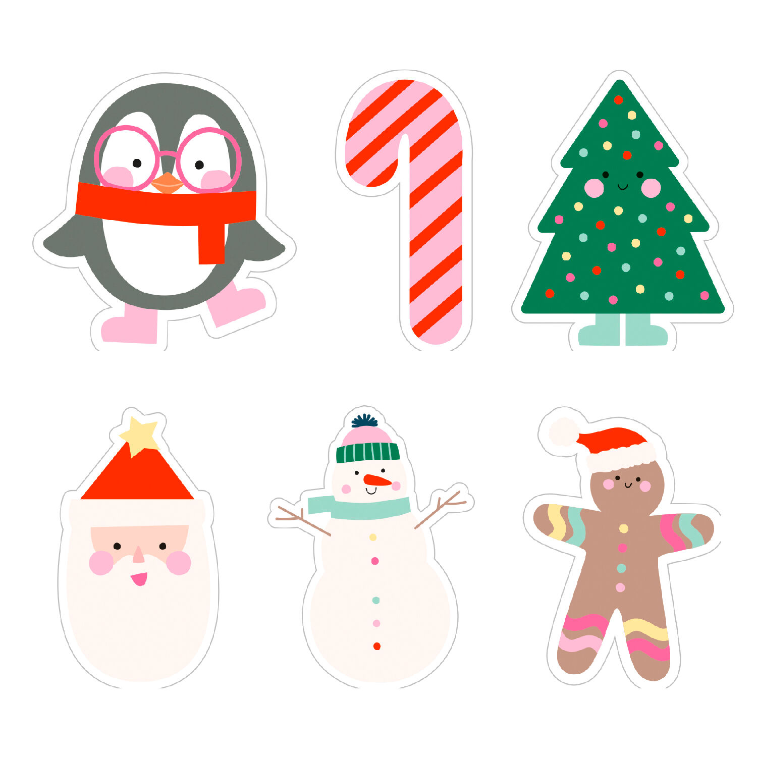 Diamond Painting Set Christmas, Komplettset f�r 6 Sticker, inkl. Zubeh�r & Anleitung Bild 3
