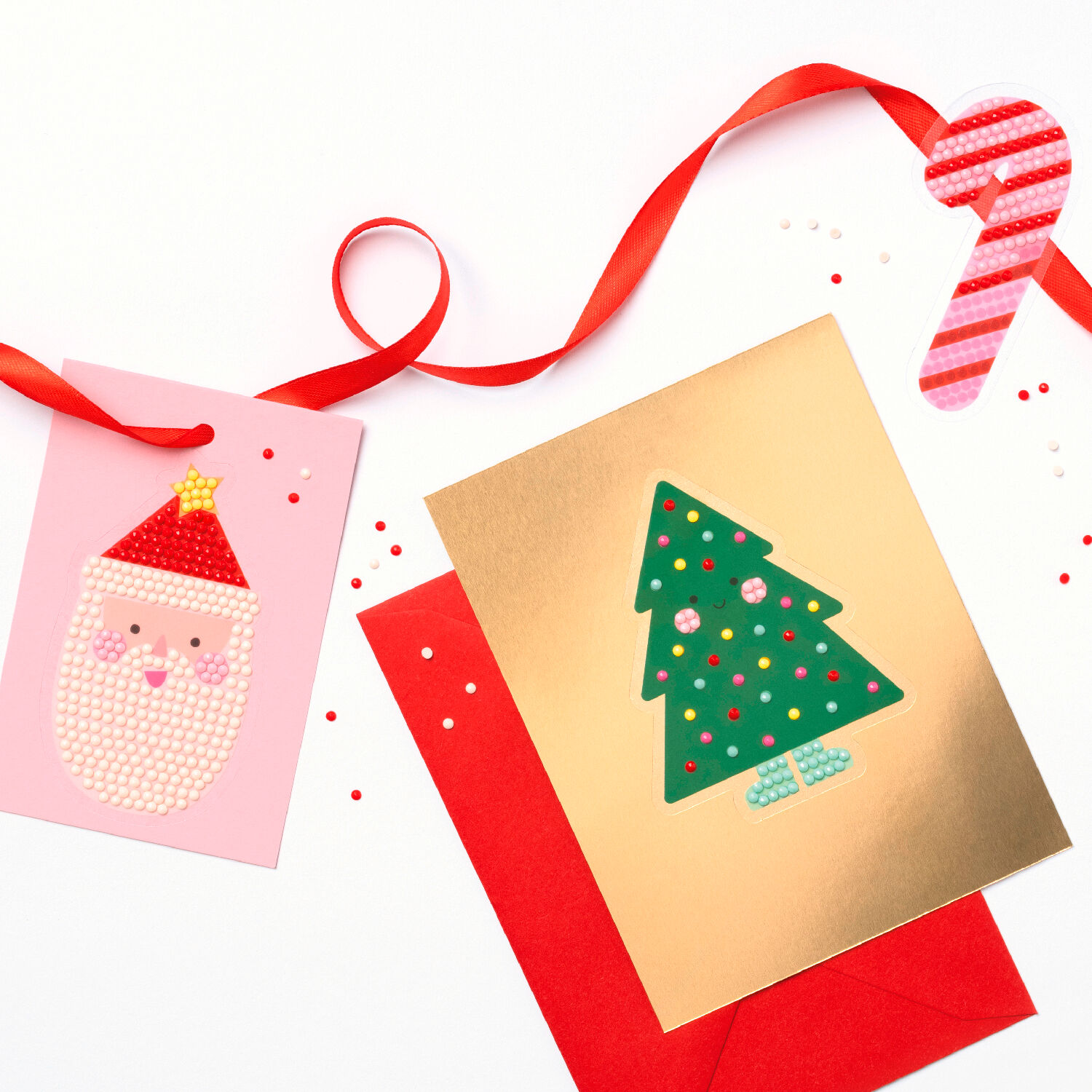 Diamond Painting Set Christmas, Komplettset f�r 6 Sticker, inkl. Zubeh�r & Anleitung Bild 5