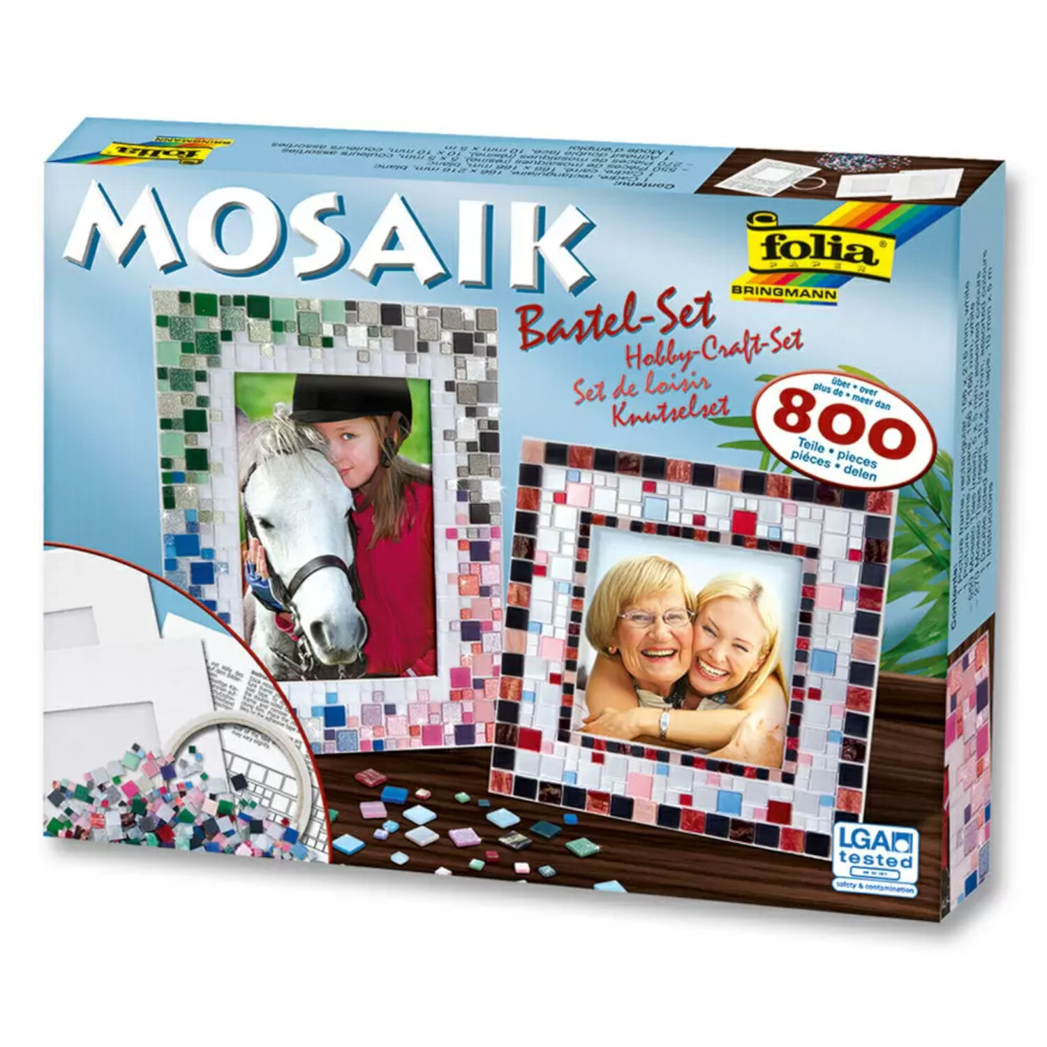 Mosaik-Bastel-Set, �ber 800 Teile