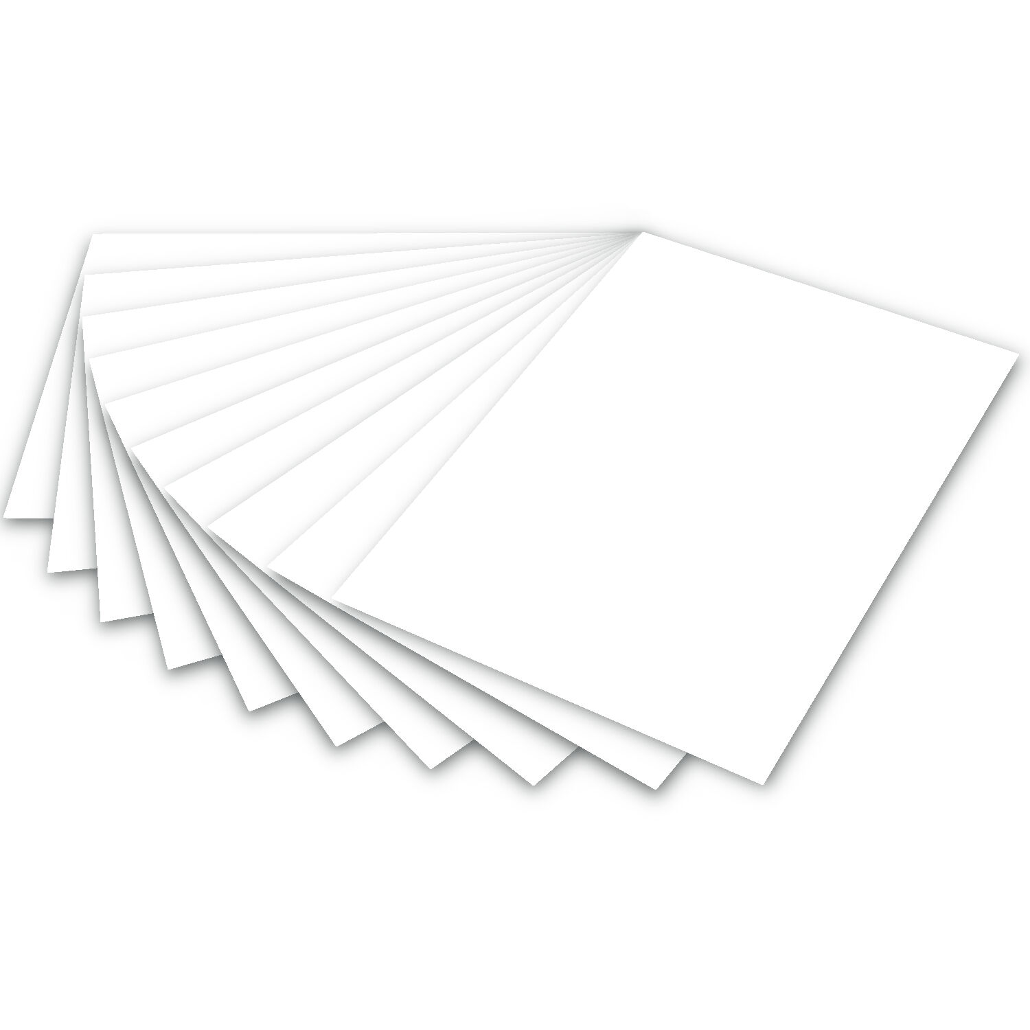 Color-Bastelkarton, 100 Blatt, 220 g/qm, DIN A4, Wei�