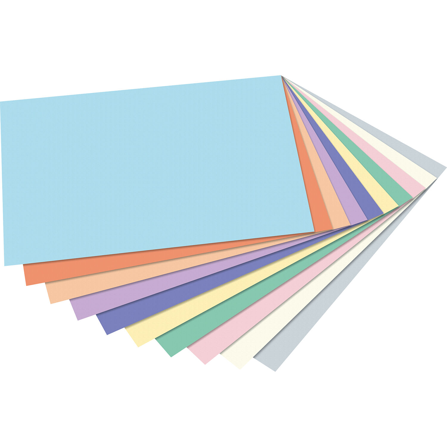 NEU Tonpapier Pastell-Sortierung, DIN A4, 100 Blatt, 10 Farben sortiert Bild 2