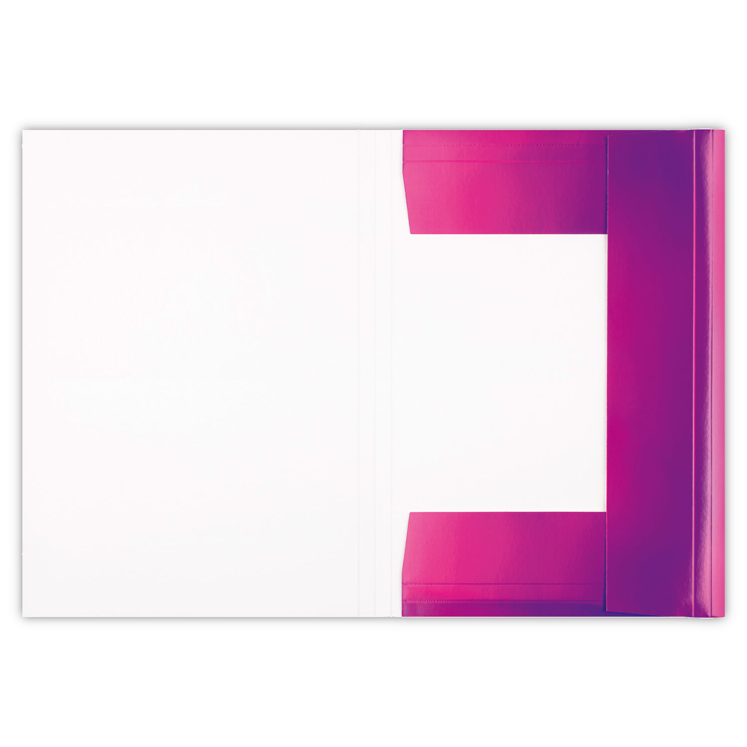 Sammelmappe mit Gummiband, DIN A3, 1 Mappe, Irisierend Pink Bild 3