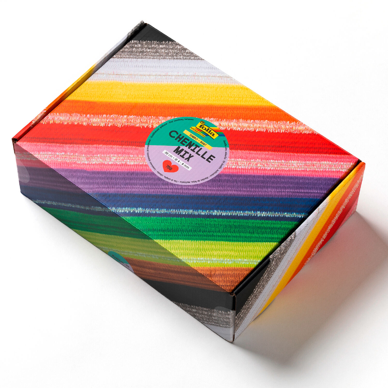 Chenilledraht Mix Box Jumbo Bunt, ca. 700 St�ck, 30cm lang, � 4/6/8mm, in 13 sortierten Farben Bild 3