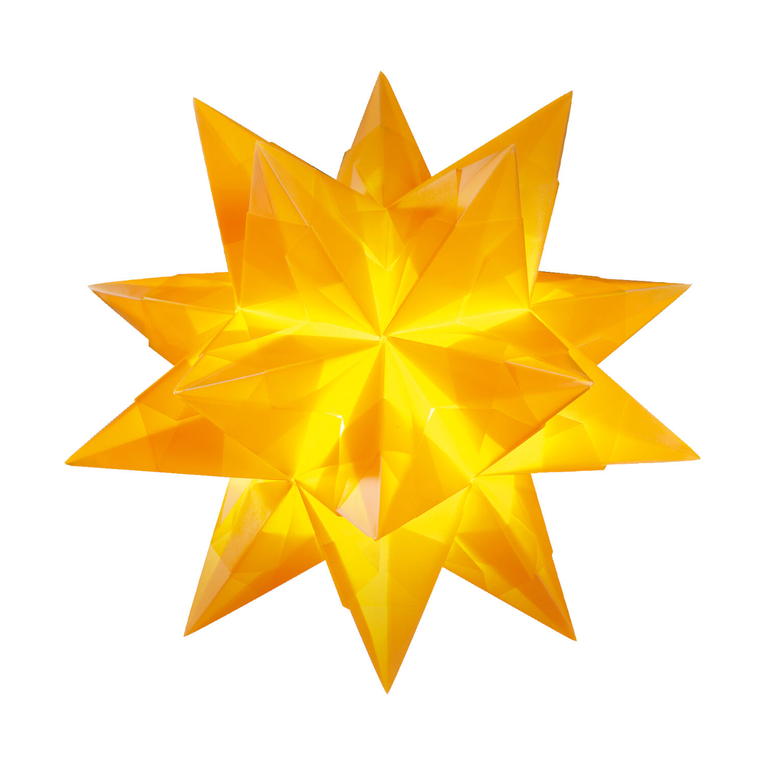 Faltbl�tter Bascetta Stern Transparent gelb, 15x15 Bild 2