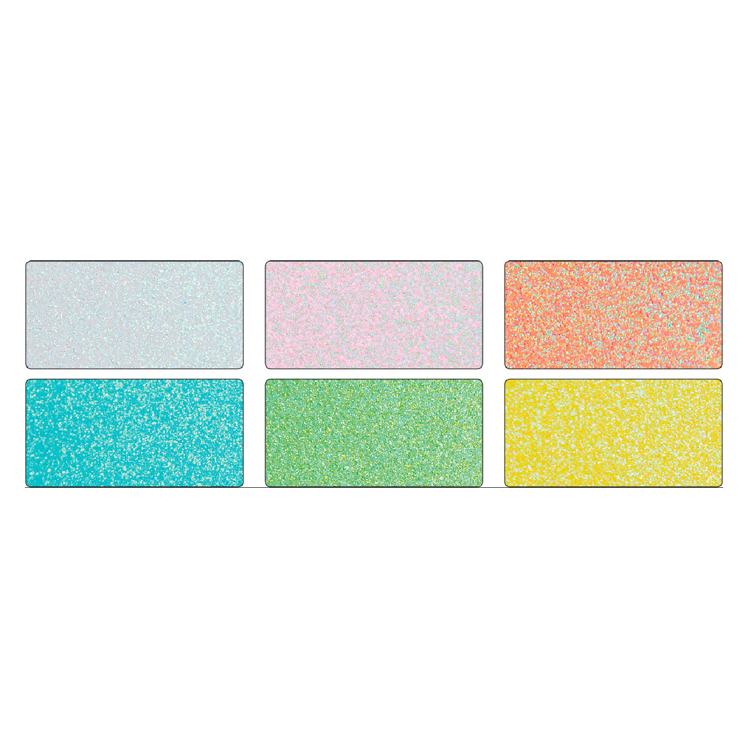Glitterkarton-Block Pastell, 17,4x24,5cm, 300g/m�, 6 Blatt sortiert Bild 2