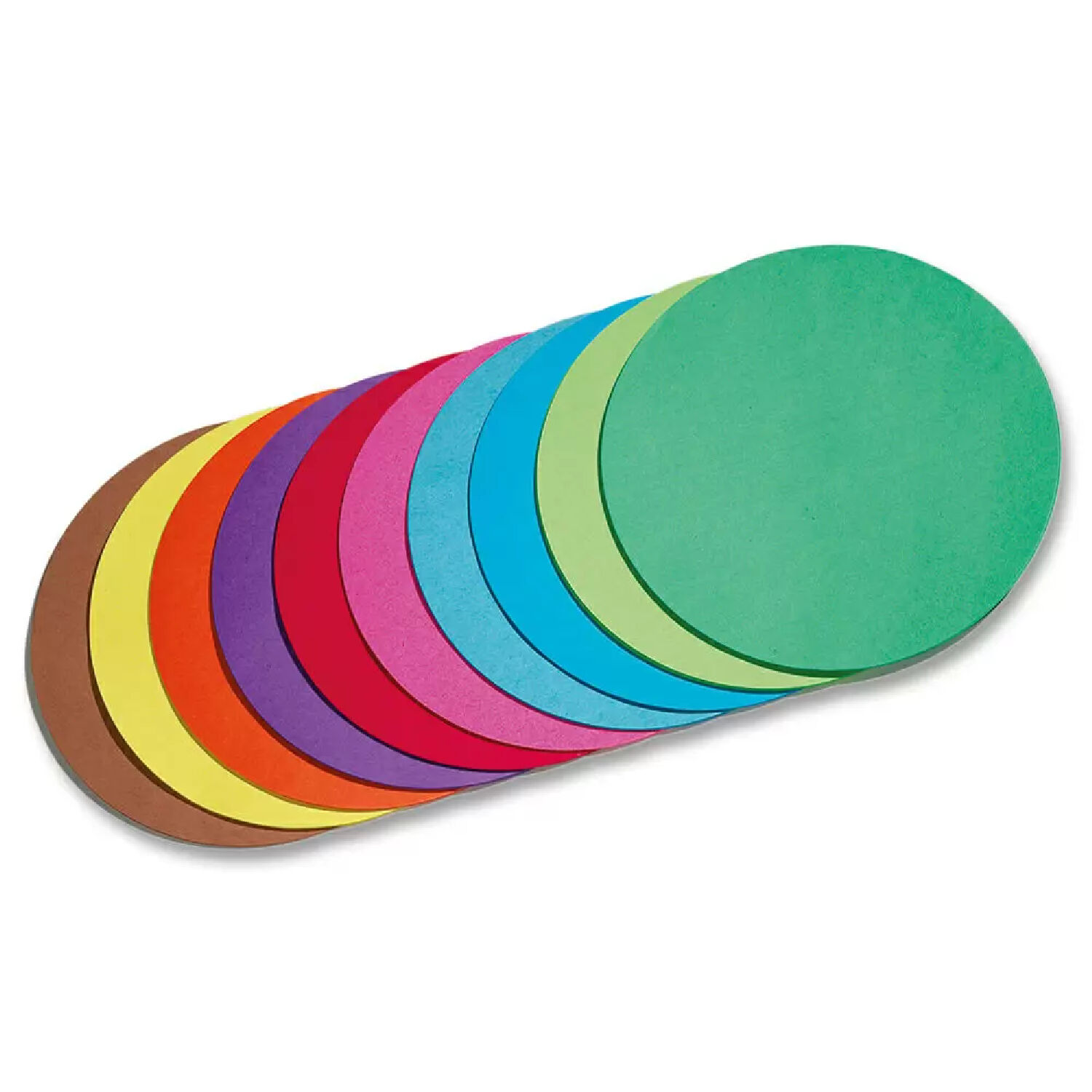 Faltbl�tter, 100 St�ck, 10 Farben, 10cm rund