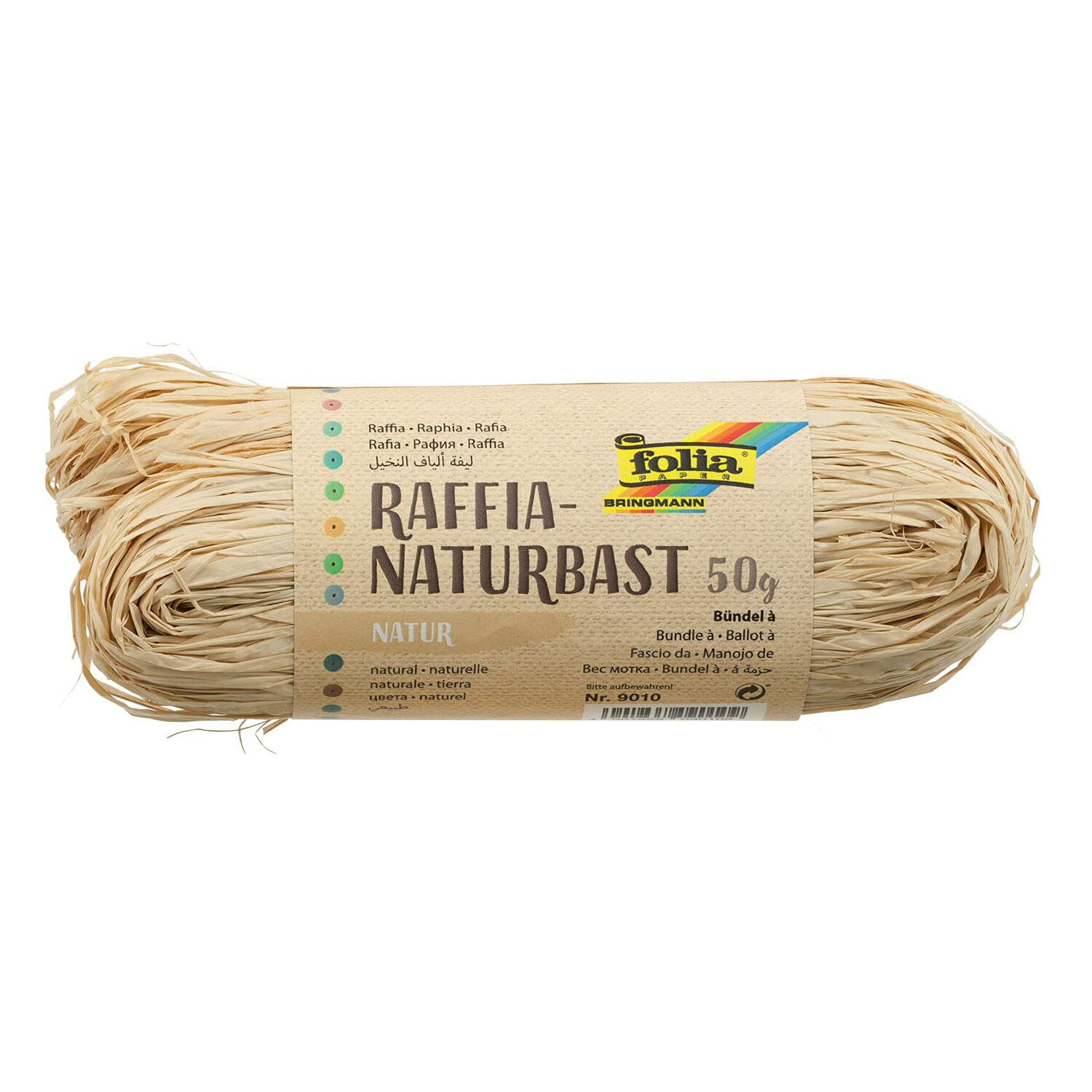 Naturbast, 50g B�ndel, Natur