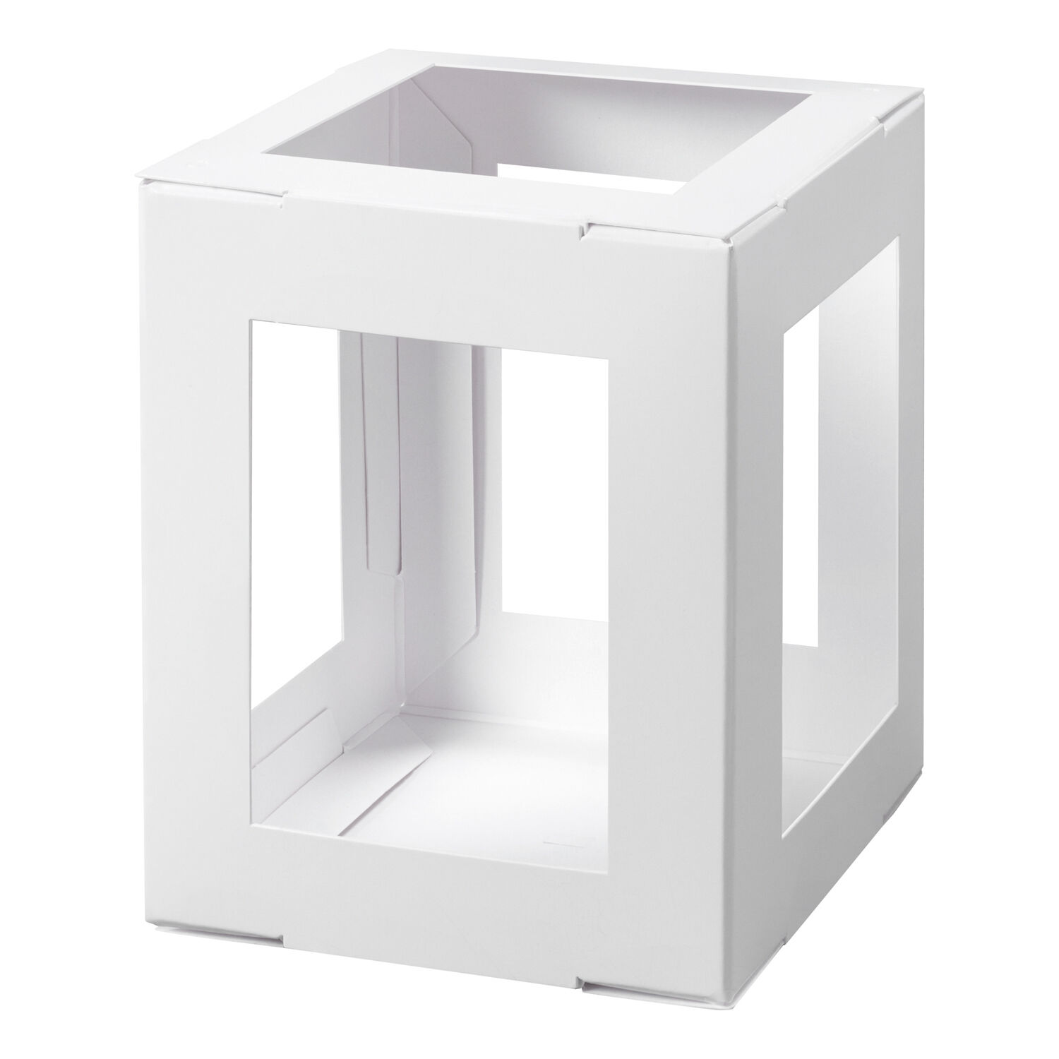NEU Minilaternen Rohling zum Stecken, 400g/m�, 10x10x12cm, 1 St�ck, Wei�