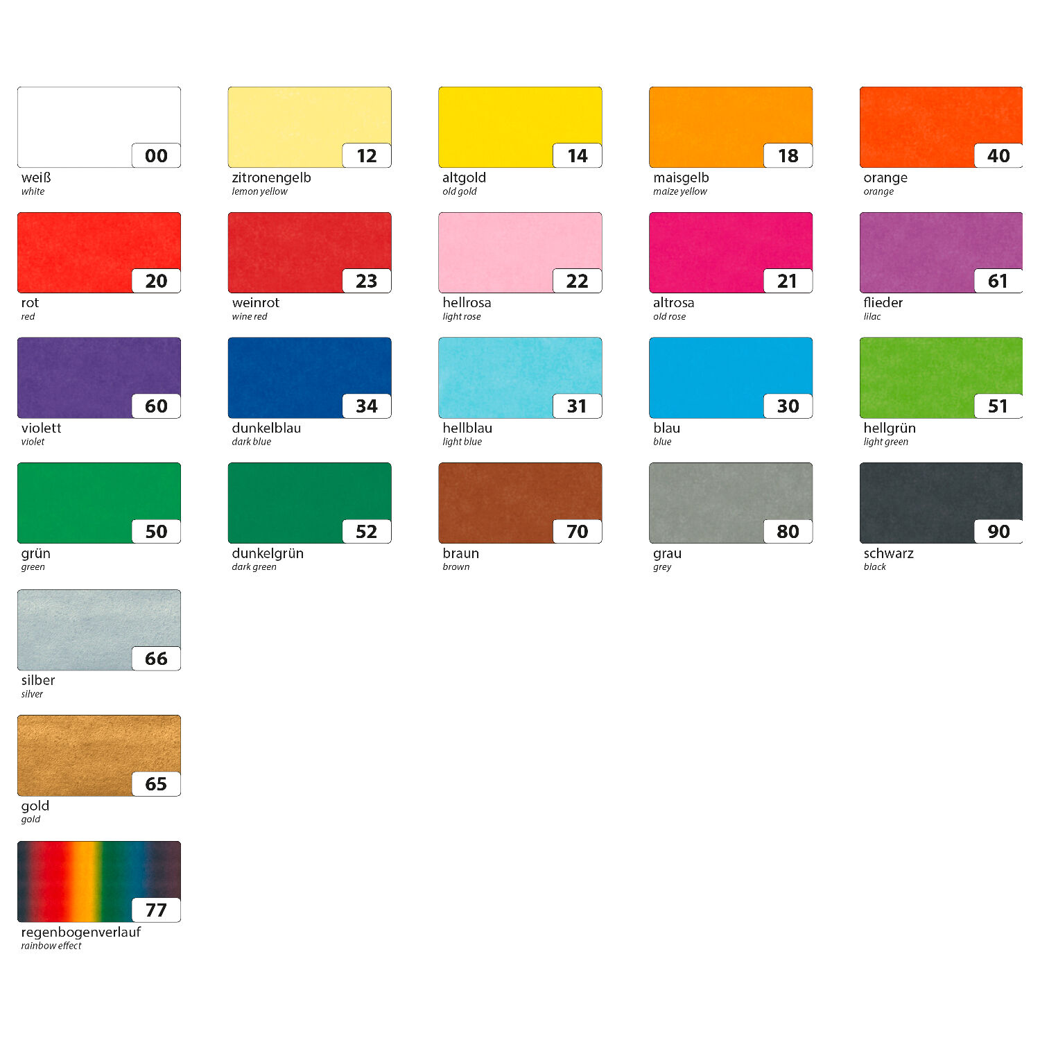 Seidenpapier, 26 Bogen, 50x70 cm, Wei� Bild 3