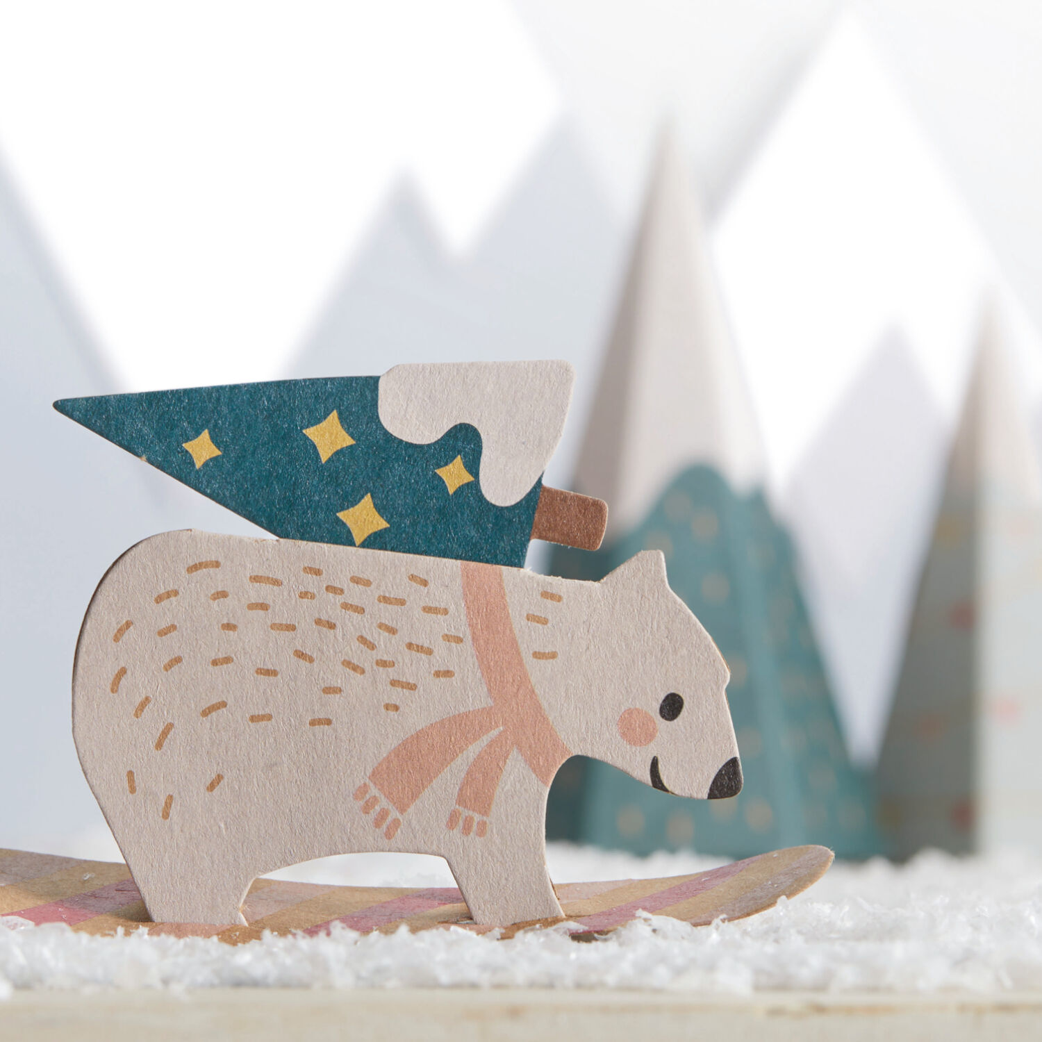 NEU Adventskalender Bastelset, Village in the Snow, 24 Schachteln + Zubeh�r Bild 2