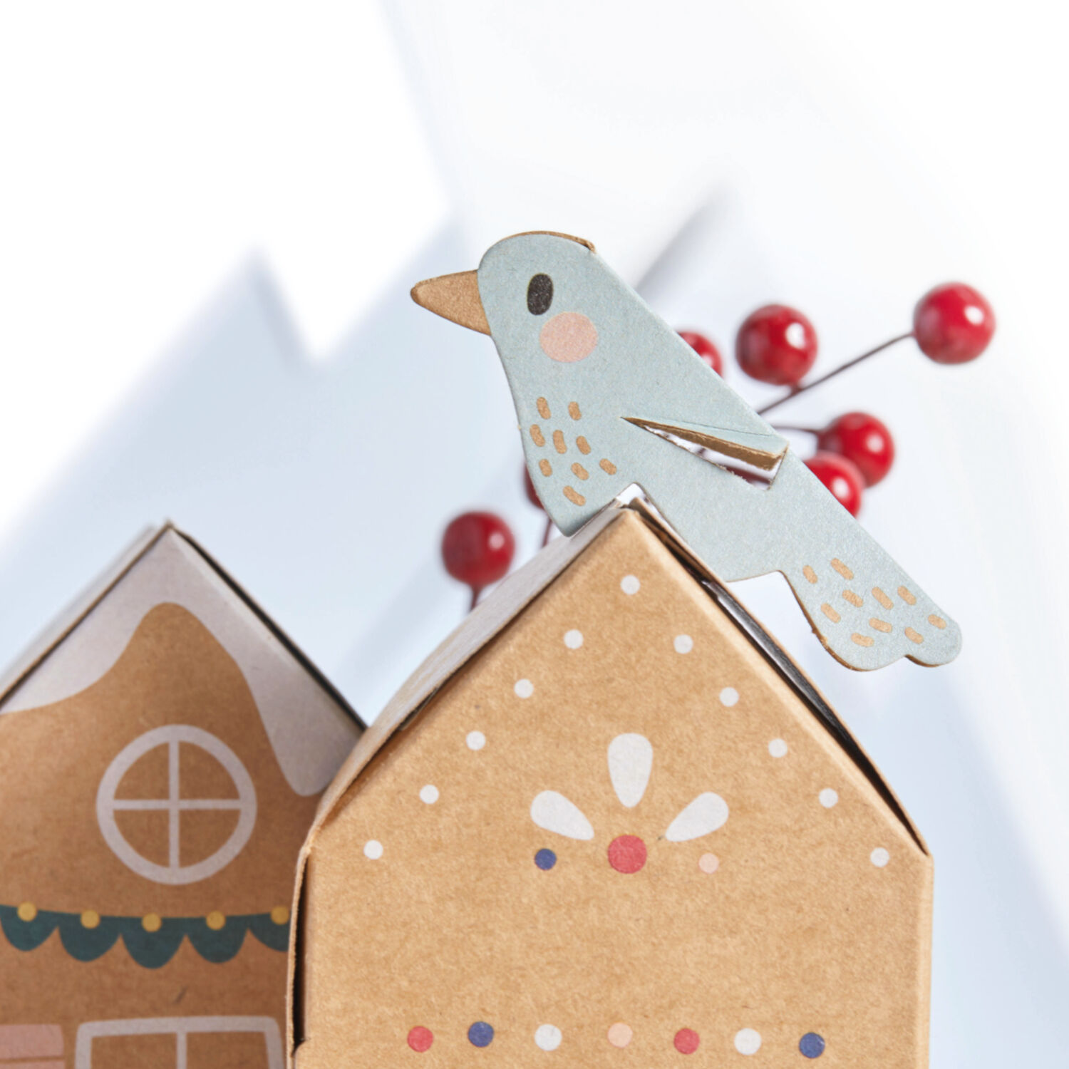 NEU Adventskalender Bastelset, Village in the Snow, 24 Schachteln + Zubeh�r Bild 4