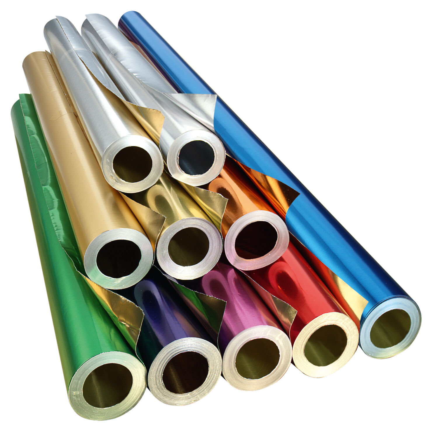 Gro�rolle Alufolie, 50cmx10m, gold/silber Bild 2