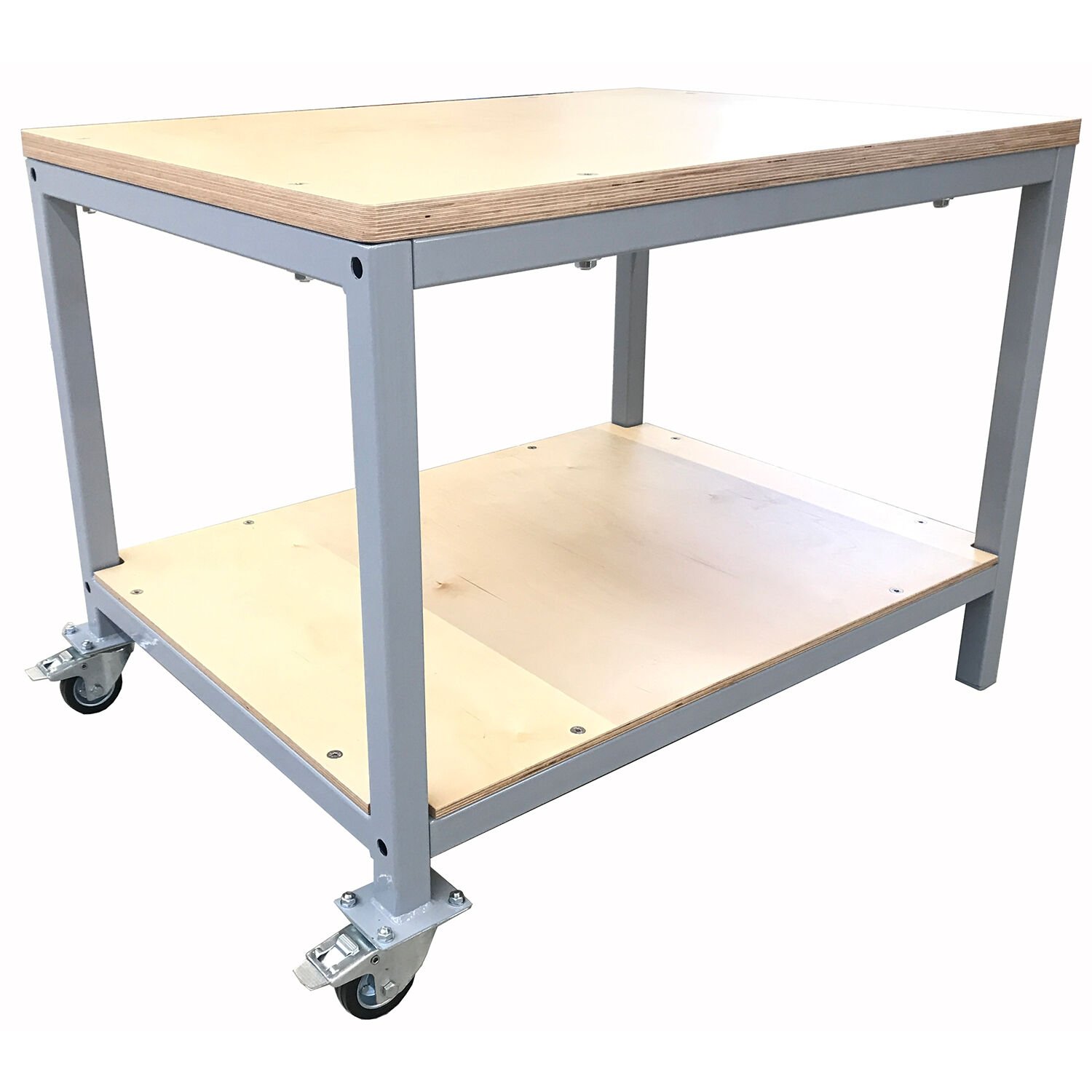 Drucktisch 100x75cm, H�he 75cm mit Rollen