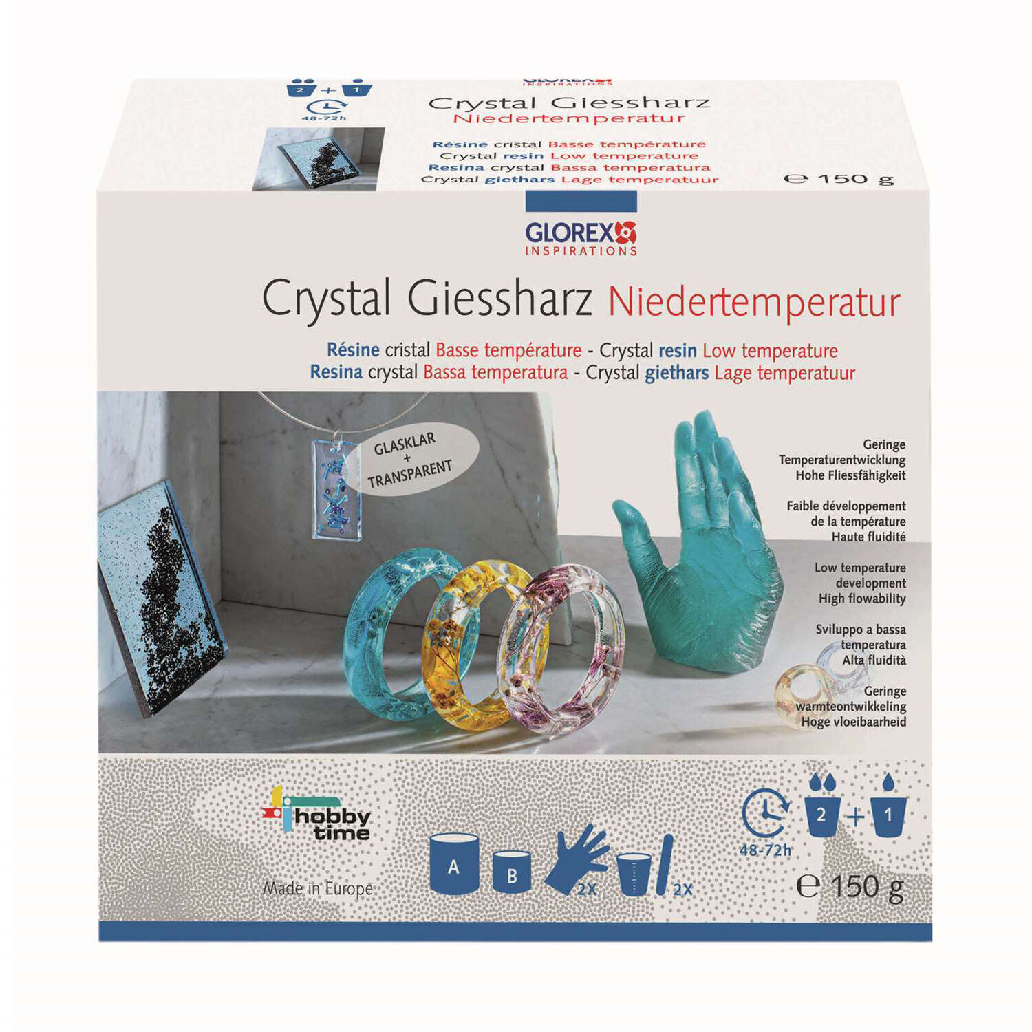 NEU Crystal-Gie�harz Niedertemperatur, 150 g