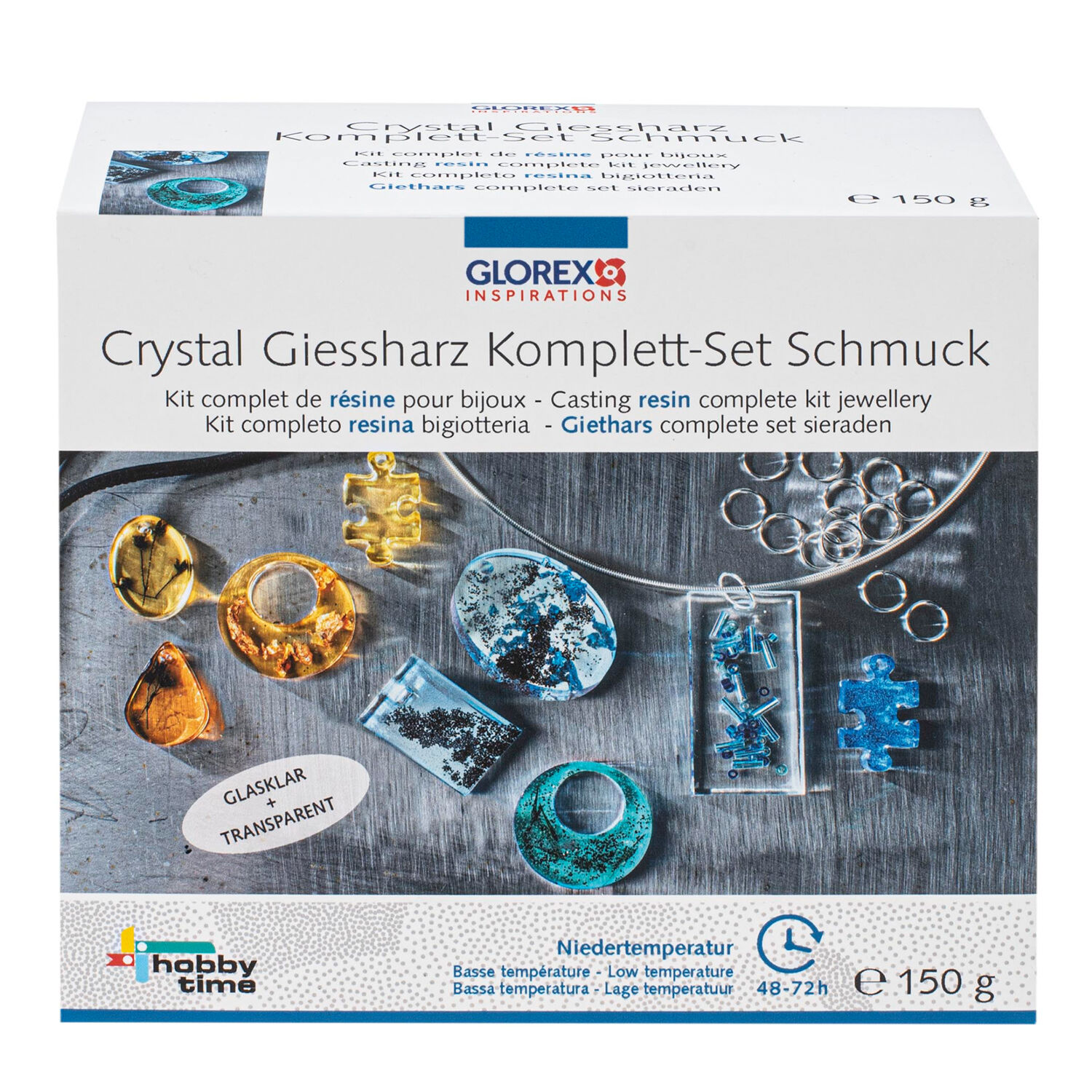NEU Starter-Set Crystal-Gie�harz Niedertemperatur, Komplett-Set Schmuck