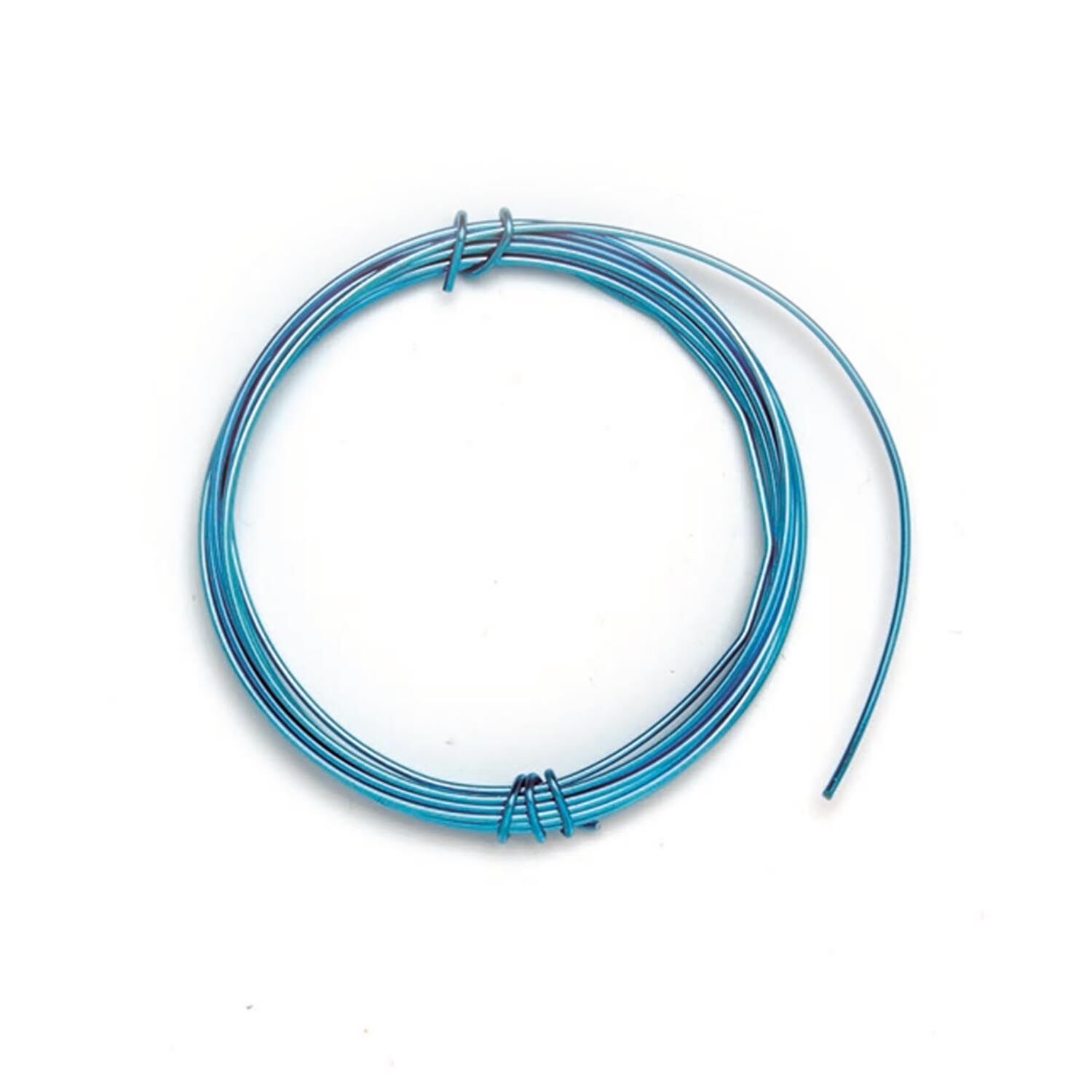 SALE Deko Aluminium-Draht, sehr gut formbar, St�rke 1mm, L�nge 2m, t�rkis
