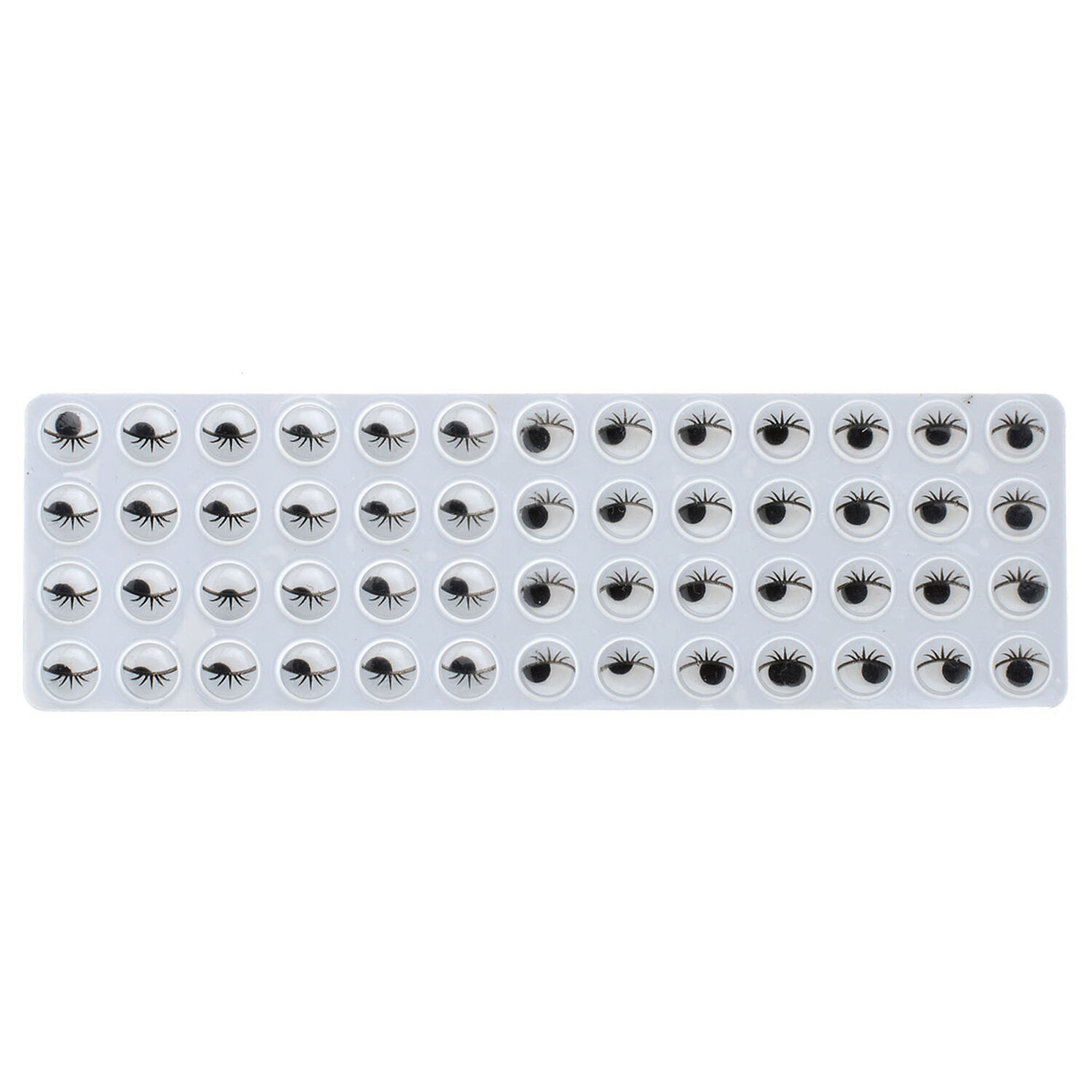 NEU Create it Easy Wackelaugen mit Wimpern, rund, 15 mm, selbstklebend, 23 St�ck