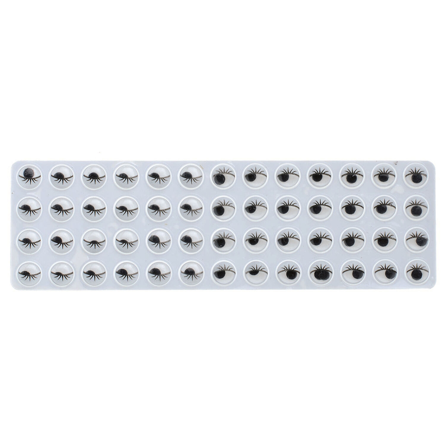 NEU Create it Easy Wackelaugen mit Wimpern, rund, 18 mm, selbstklebend, 14 St�ck