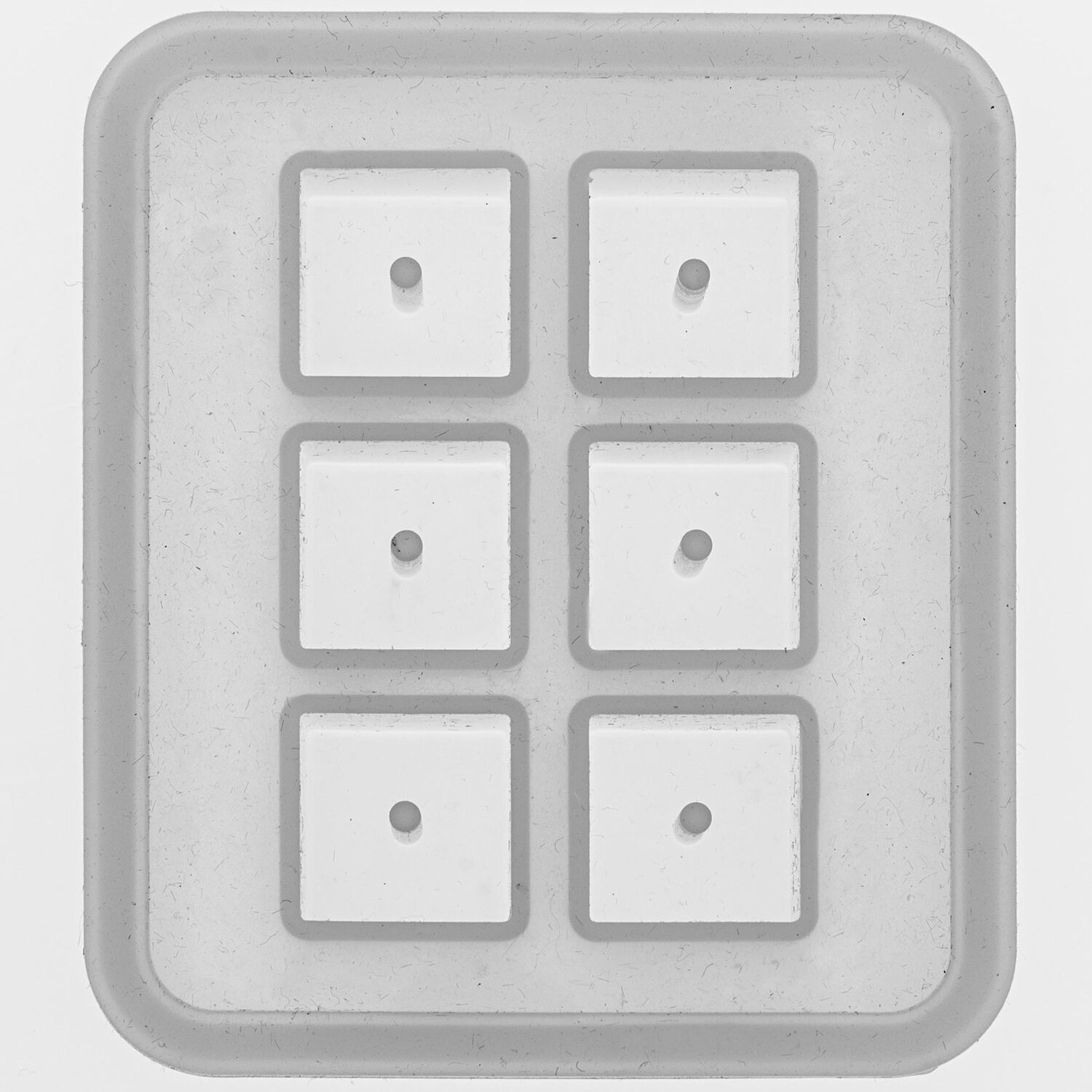 NEU Qualit�ts-Gie�form aus Silikon / Silikongie�form W�rfelperle / W�rfel mit Loch, 16x16 mm, 6-teilig