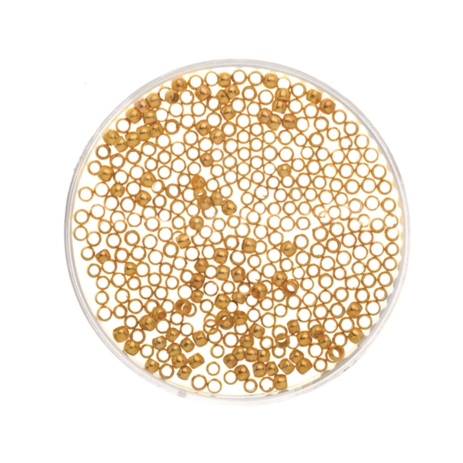 NEU Quetschperlen, ca. 40 St�ck, 2 mm, goldfarben