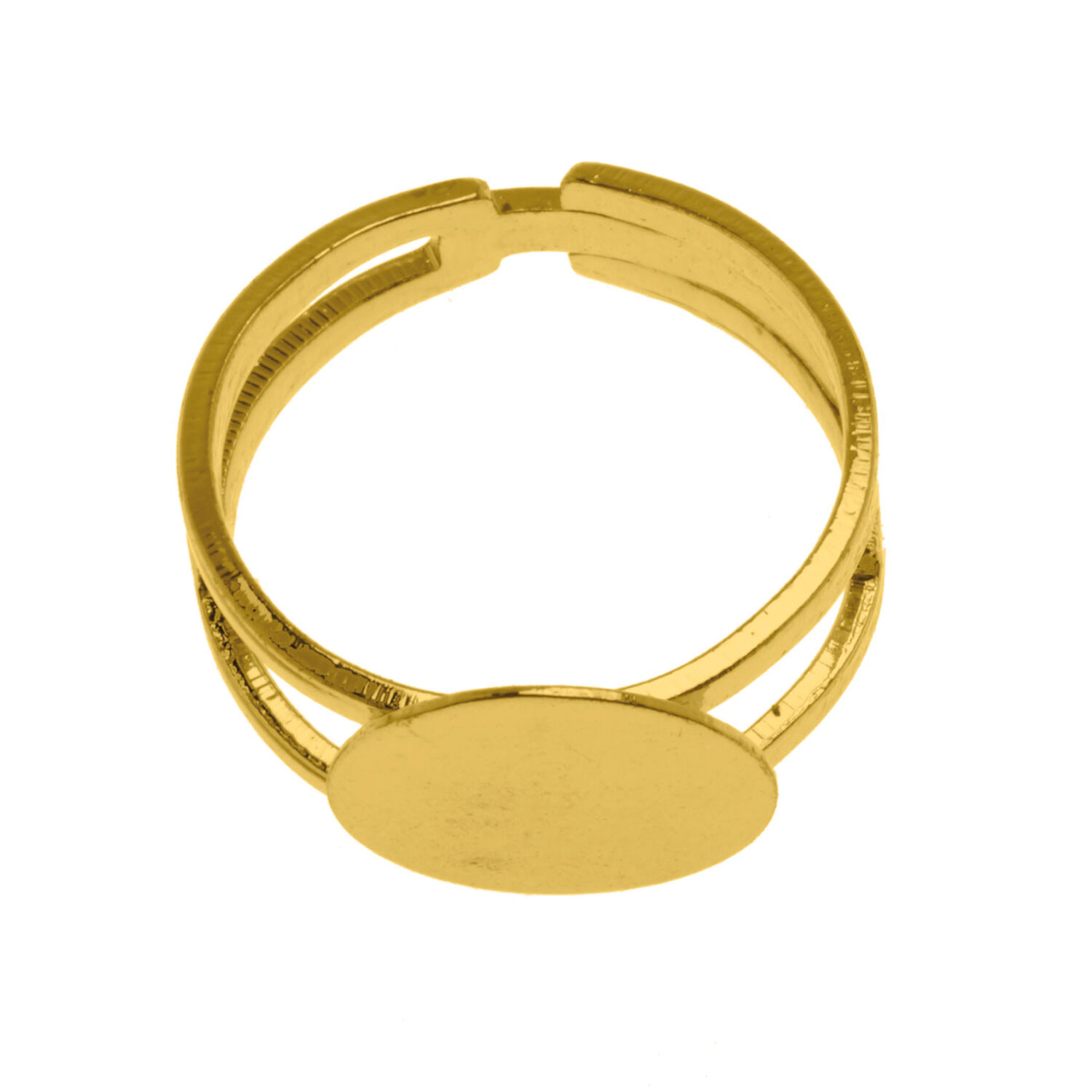 NEU Ringrohling offen, 1 St�ck, goldfarben
