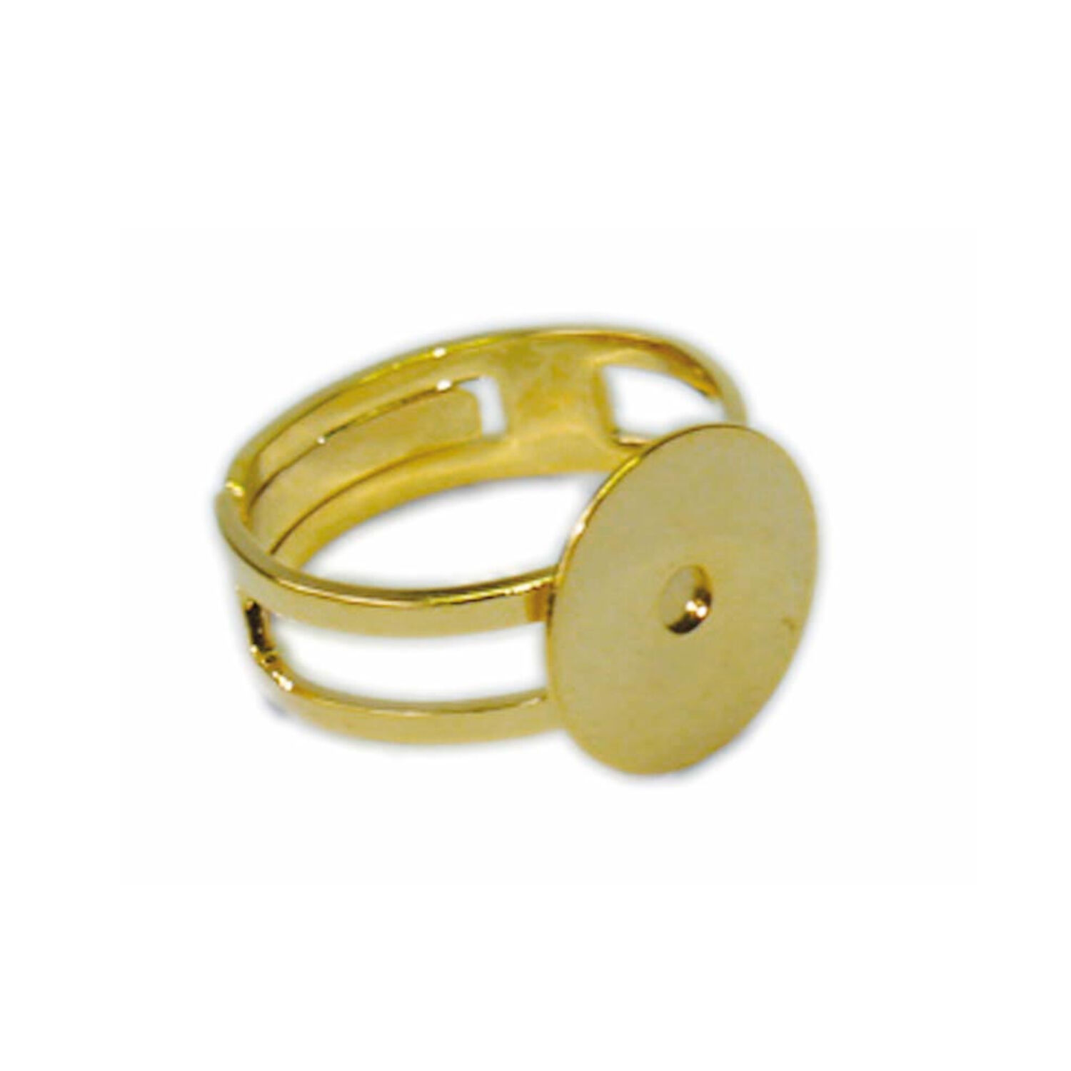 NEU Ringrohling offen, 1 St�ck, goldfarben Bild 2