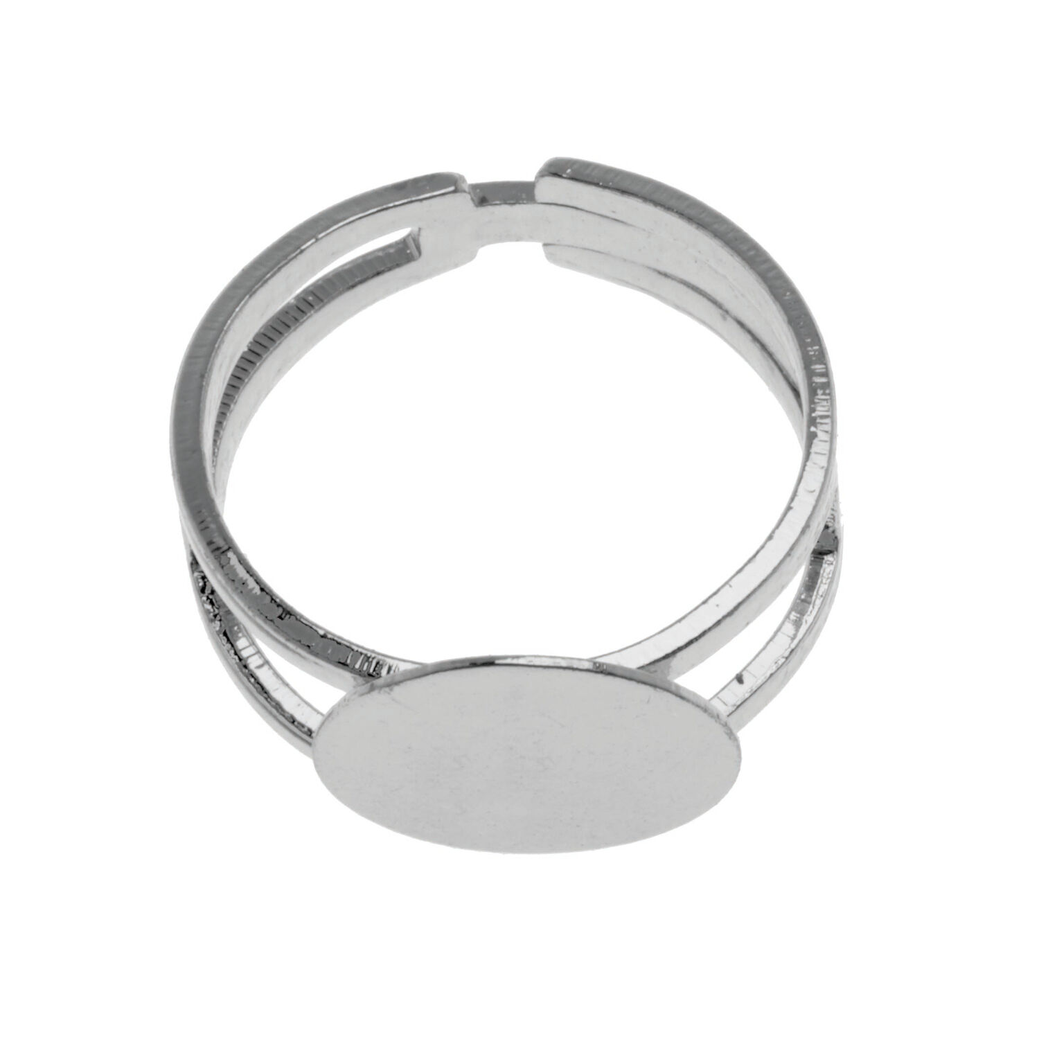 NEU Ringrohling offen, 1 St�ck, silberfarben