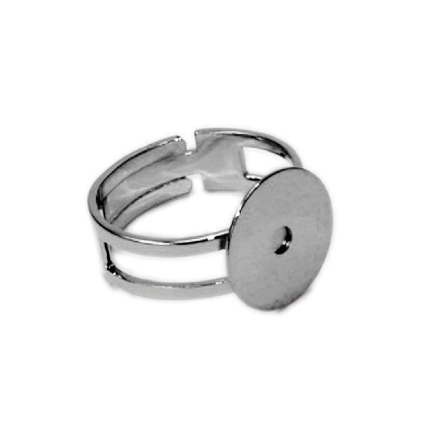 NEU Ringrohling offen, 1 St�ck, silberfarben Bild 2